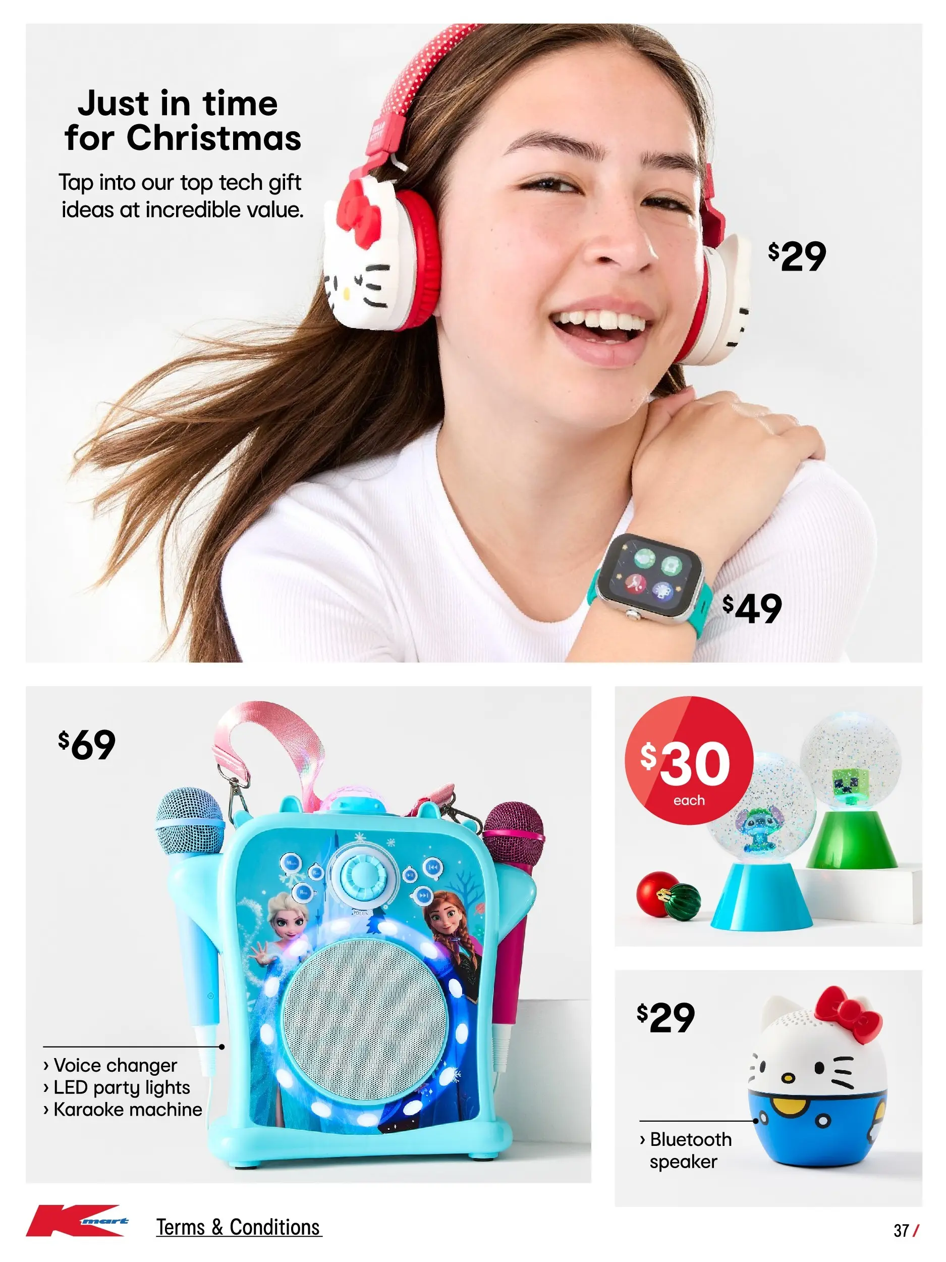 ﻿﻿Kmart catalogue valid from 03/12/2025 > Online Australia | Page: 37 | Products: Tap, Bluetooth speaker, Speaker