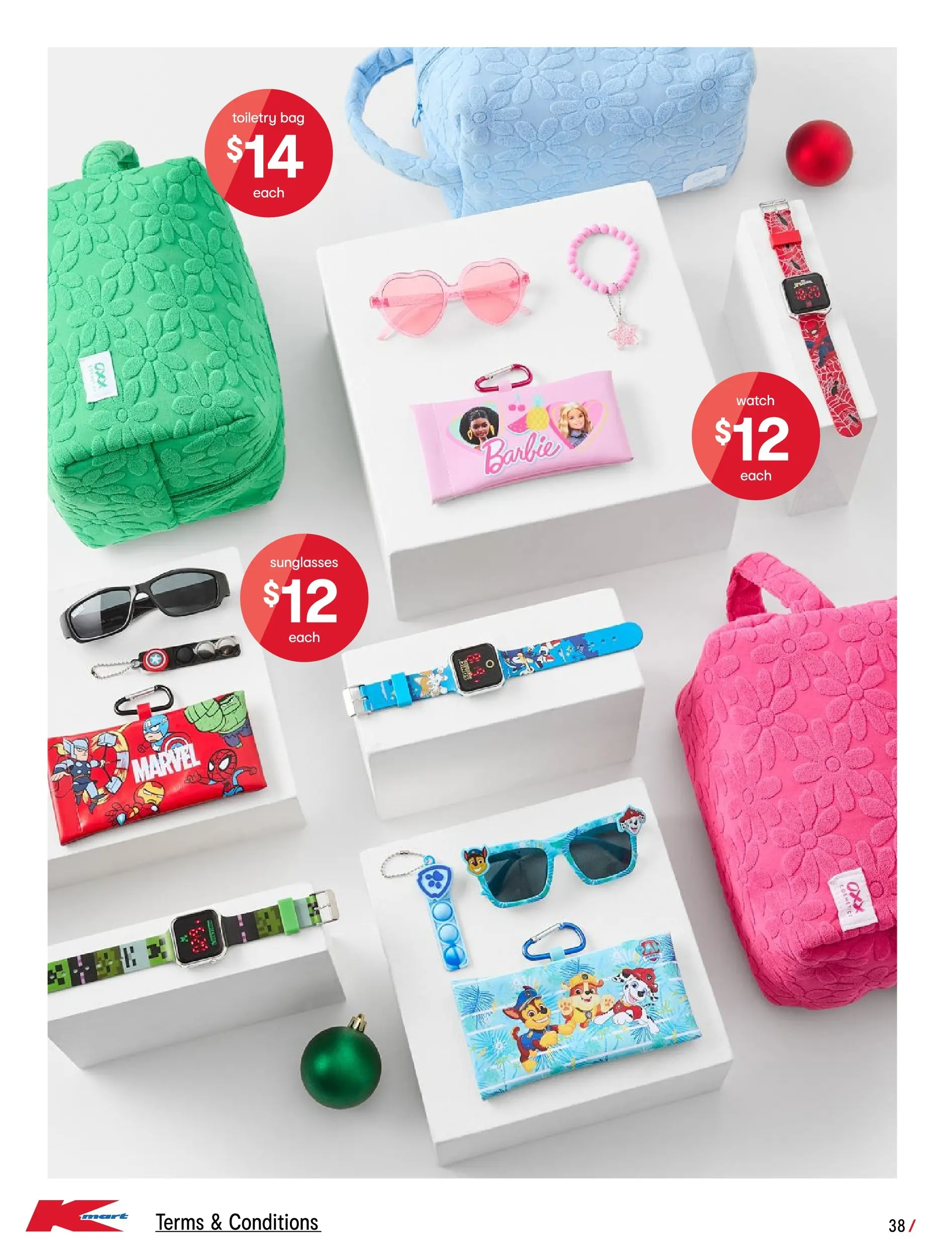 ﻿﻿Kmart catalogue valid from 03/12/2025 > Online Australia | Page: 38 | Products: Sunglasses, Watch, Bag