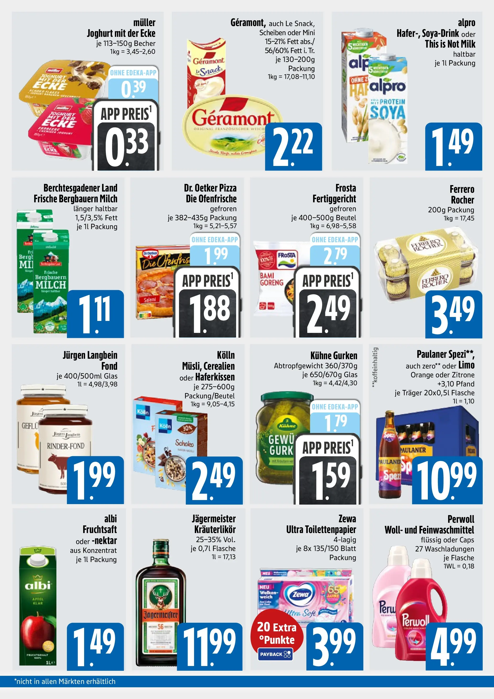 Edeka prospekt München	 (ab 08.12.2025) » Angebote Online | Seite: 2 | Produkte: Geramont, Paulaner spezi, Alpro, Toilettenpapier