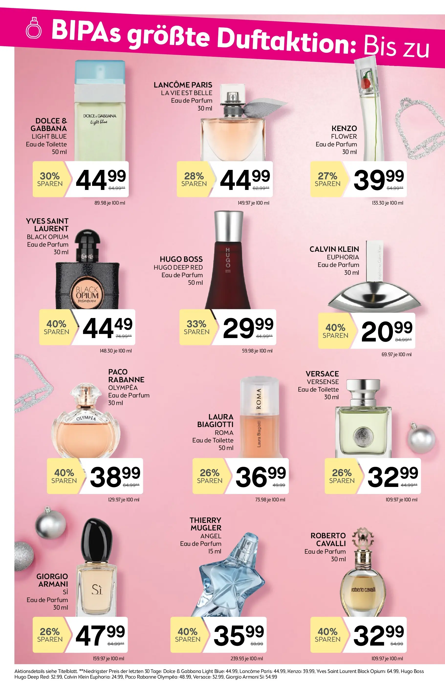 Bipa - BIPA: Flugblatt - gültig bis 17.12.2025 von 03.12.2025 - Aktuelle Angebote | Seite: 4 | Produkte: Toilette, Parfüm, Eau de Toilette