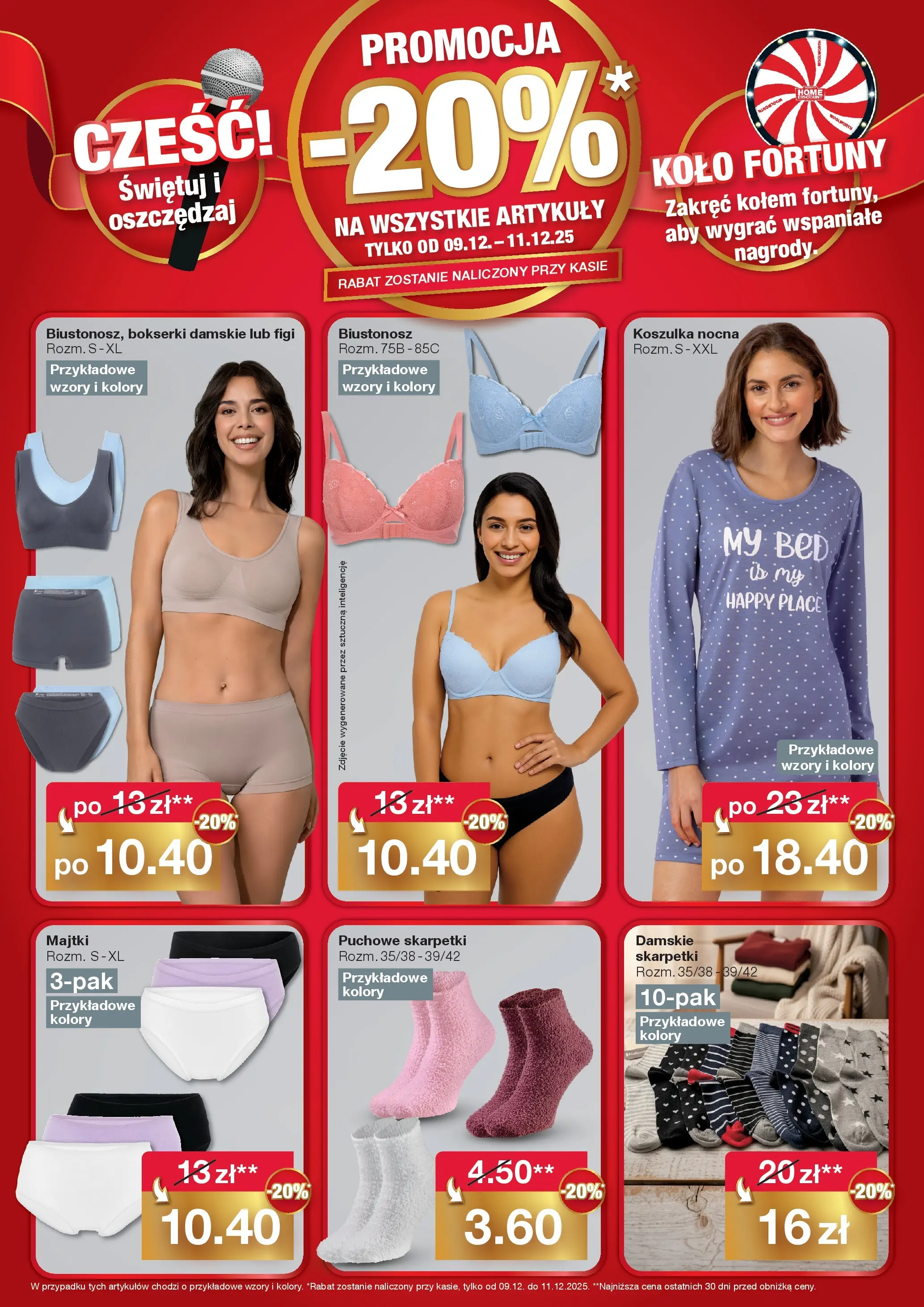 Woolworth - Woolworth: Już w Gdańsk! od (04.12.2025 - 11.12.2025) | Strona: 2 | Produkty: Majtki, Biustonosz, Bokserki, Skarpetki