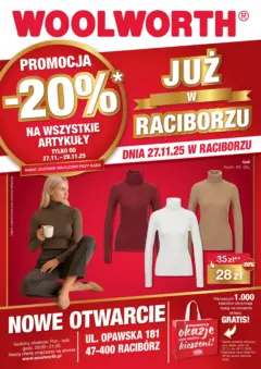 Pogląd oferty "Woolworth - Woolworth: Już w Racibórz!" - ważna od 06.12.2025