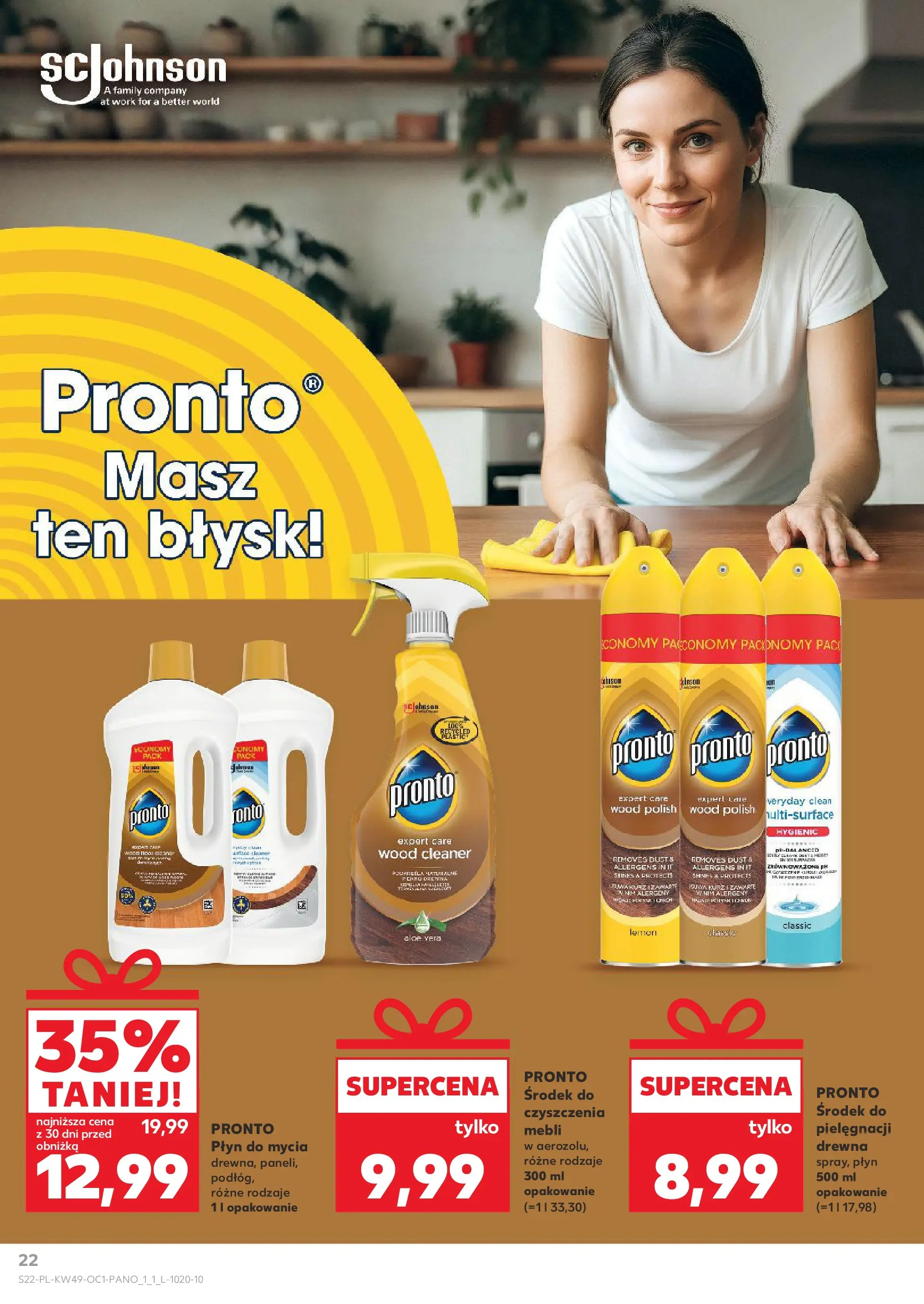 Kaufland gazetka - Drogeria od 04.12.2025 - od jutra PDF | Strona: 22 | Produkty: Cleaner