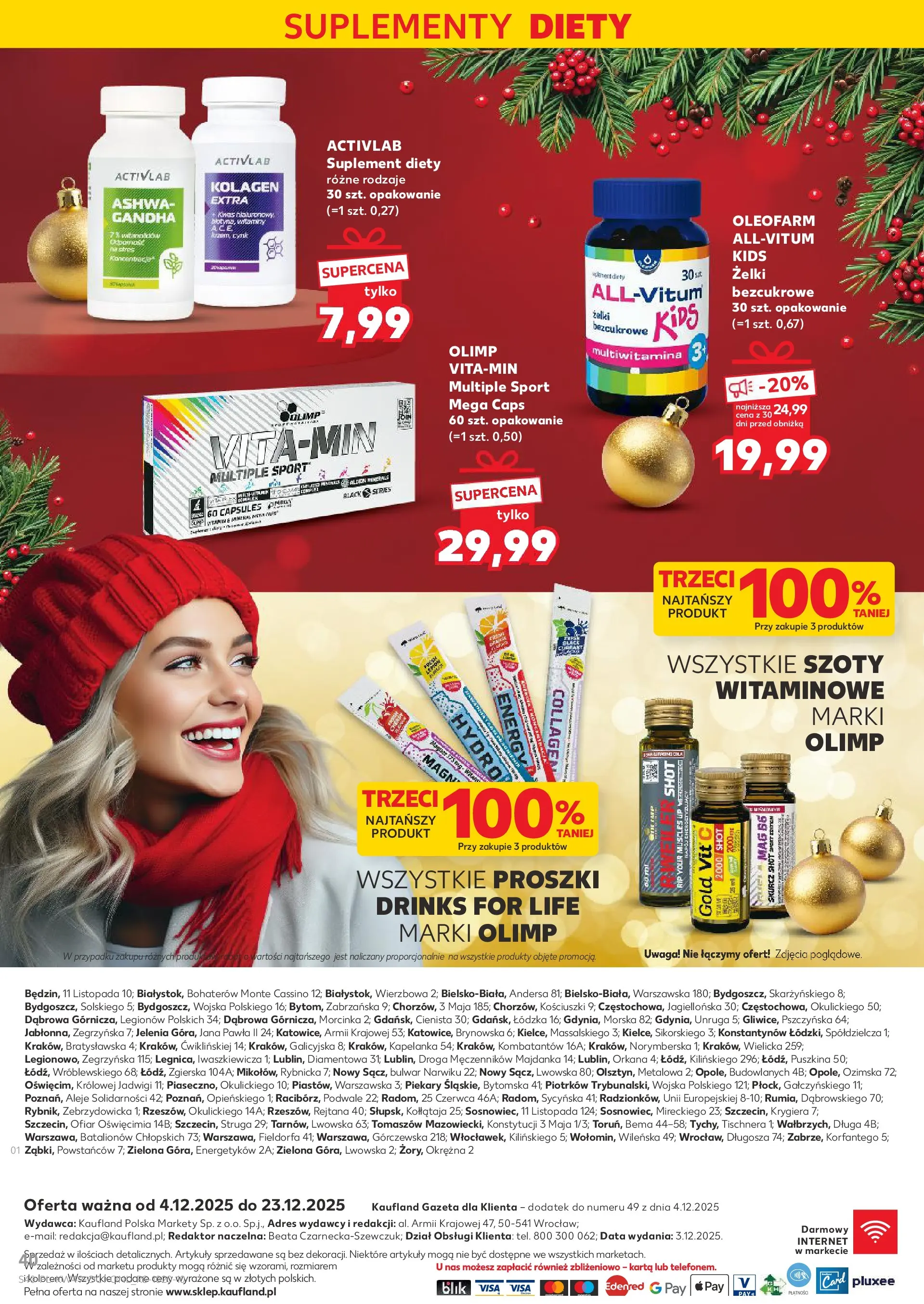 Kaufland gazetka - Drogeria od 04.12.2025 - od jutra PDF | Strona: 40 | Produkty: Karta, Żelki