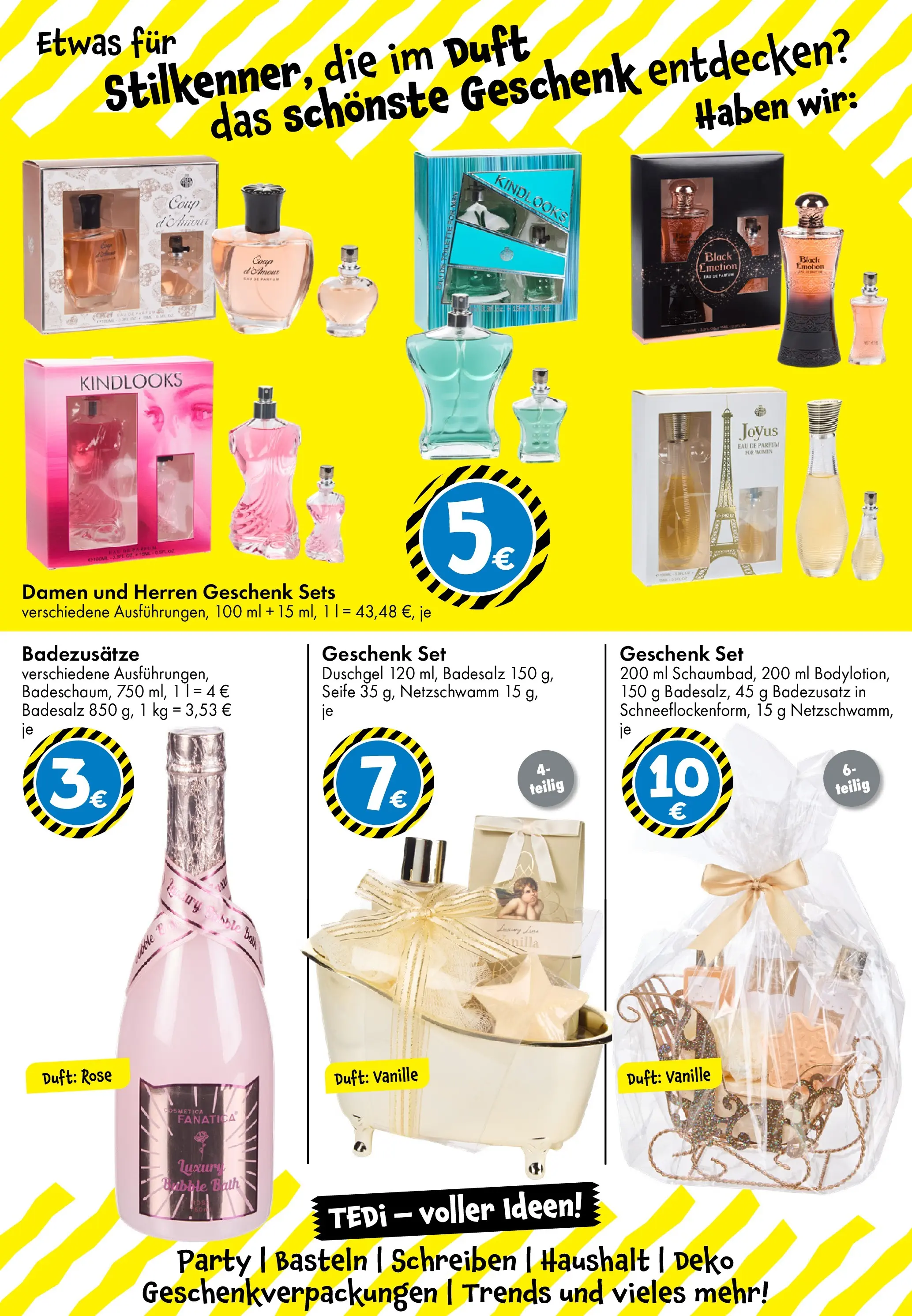 TEDi Prospekt 	 (ab 05.12.2025) zum Blättern | Seite: 23 | Produkte: Duft, Seife, Duschgel, Eau de Parfum