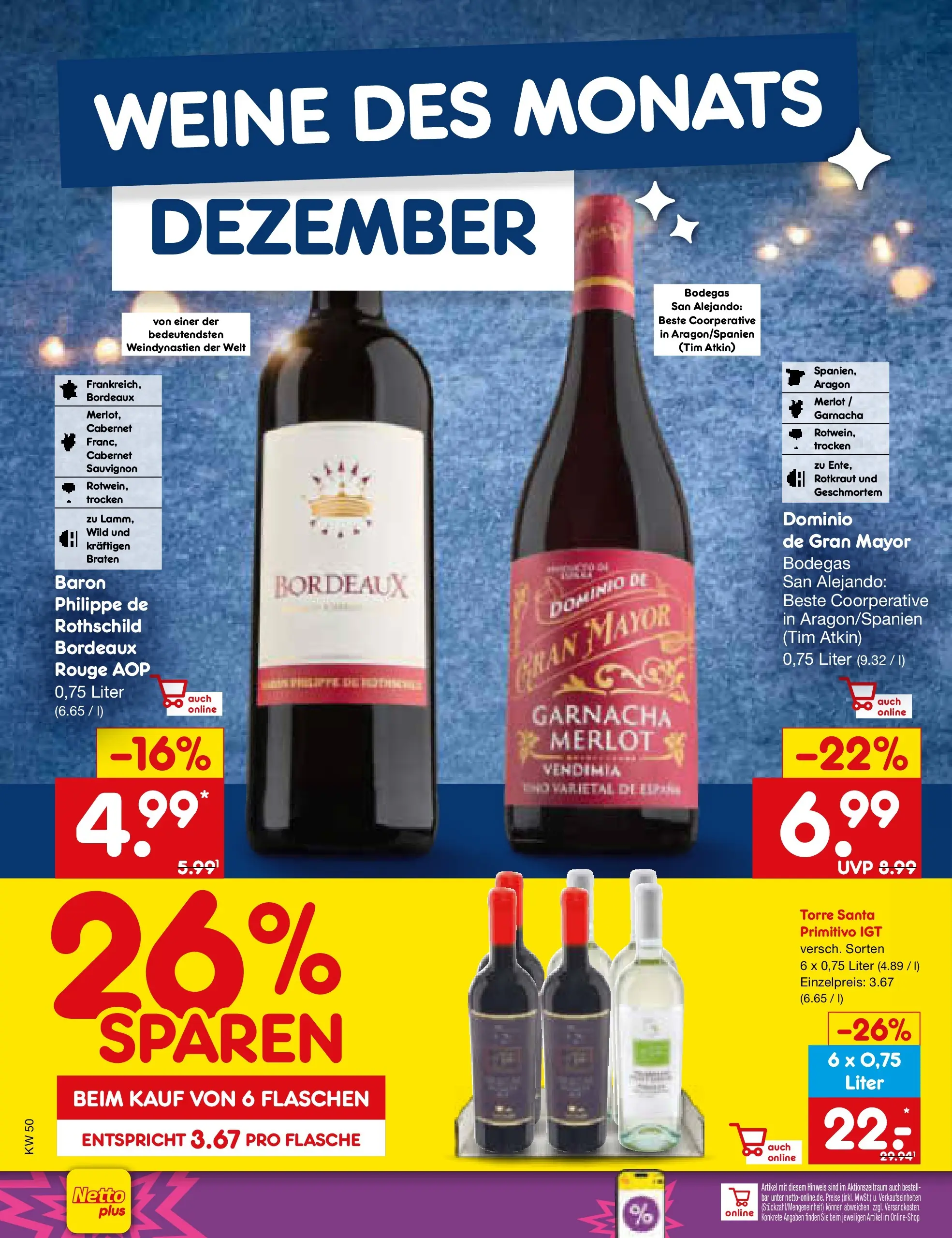Netto Marken-Discount prospekt Bonn	 (ab 07.12.2025) » Angebote | Seite: 20 | Produkte: Merlot, Rouge