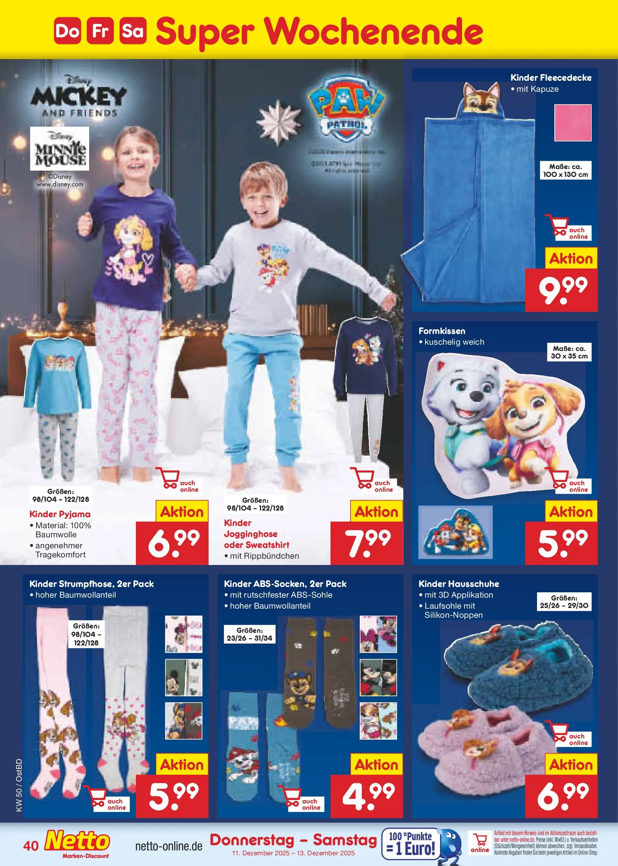 Netto Marken-Discount prospekt Jena-Lobeda	 (ab 08.12.2025) » Angebote | Seite: 44 | Produkte: Jogginghose, Sweatshirt, Pyjama, Hausschuhe