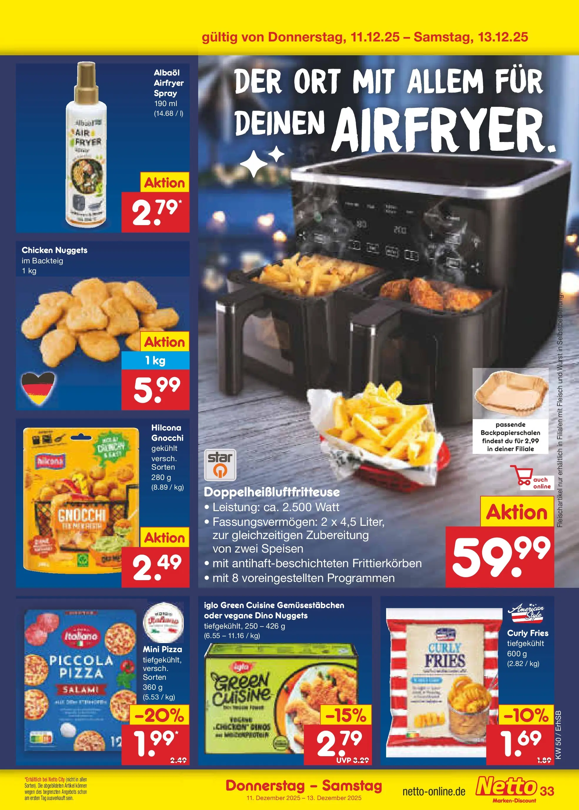 Netto Marken-Discount prospekt Metten	 (ab 08.12.2025) » Angebote | Seite: 41 | Produkte: Iglo, Salami, Pizza, Fleisch