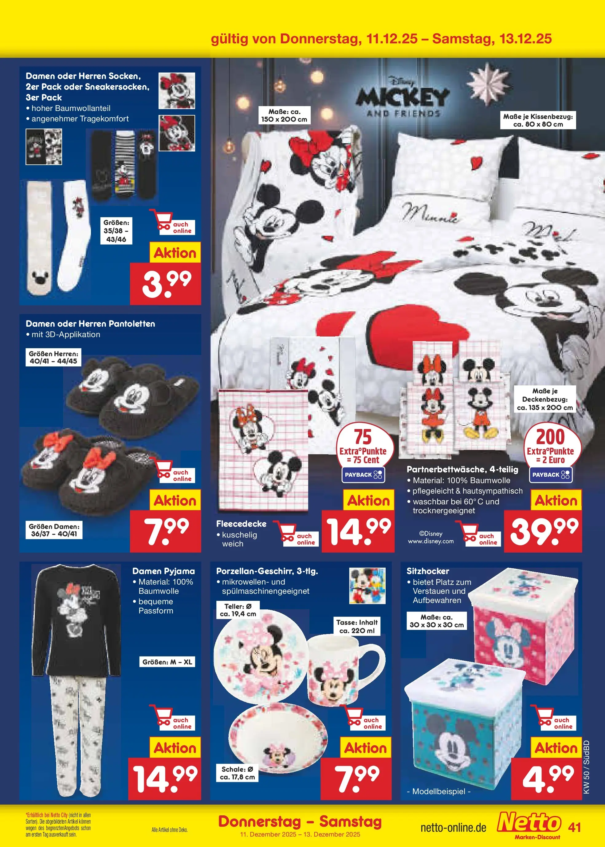 Netto Marken-Discount prospekt Mistelbach	 (ab 08.12.2025) » Angebote | Seite: 45 | Produkte: Pyjama