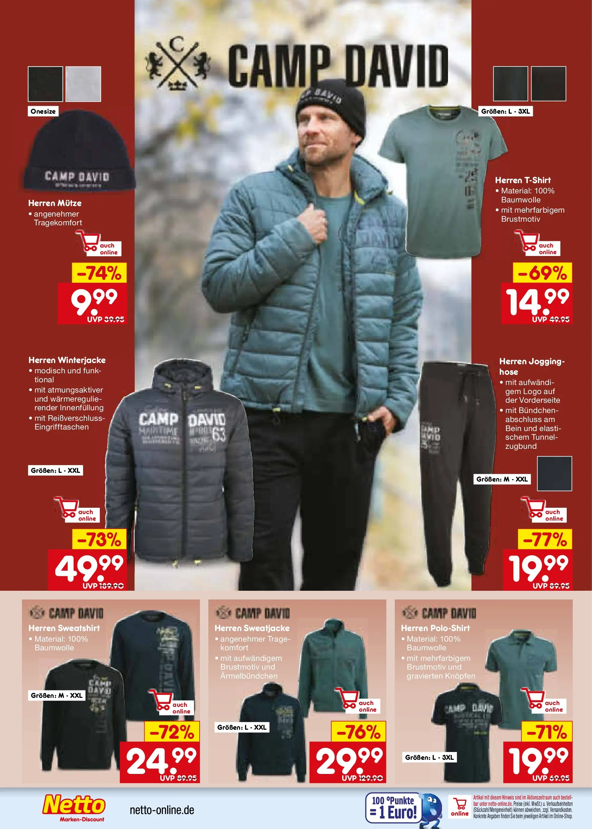 Netto Marken-Discount prospekt Bonn	 (ab 07.12.2025) » Angebote | Seite: 34 | Produkte: Winterjacke, Sweatshirt, Poloshirt, Hose