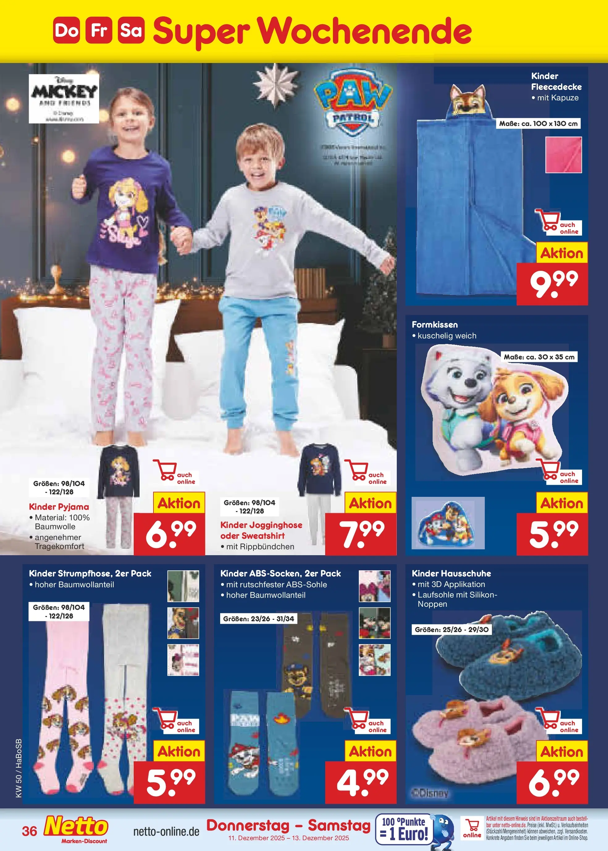 Netto Marken-Discount prospekt Wuppertal	 (ab 08.12.2025) » Angebote | Seite: 44 | Produkte: Jogginghose, Sweatshirt, Pyjama, Hausschuhe