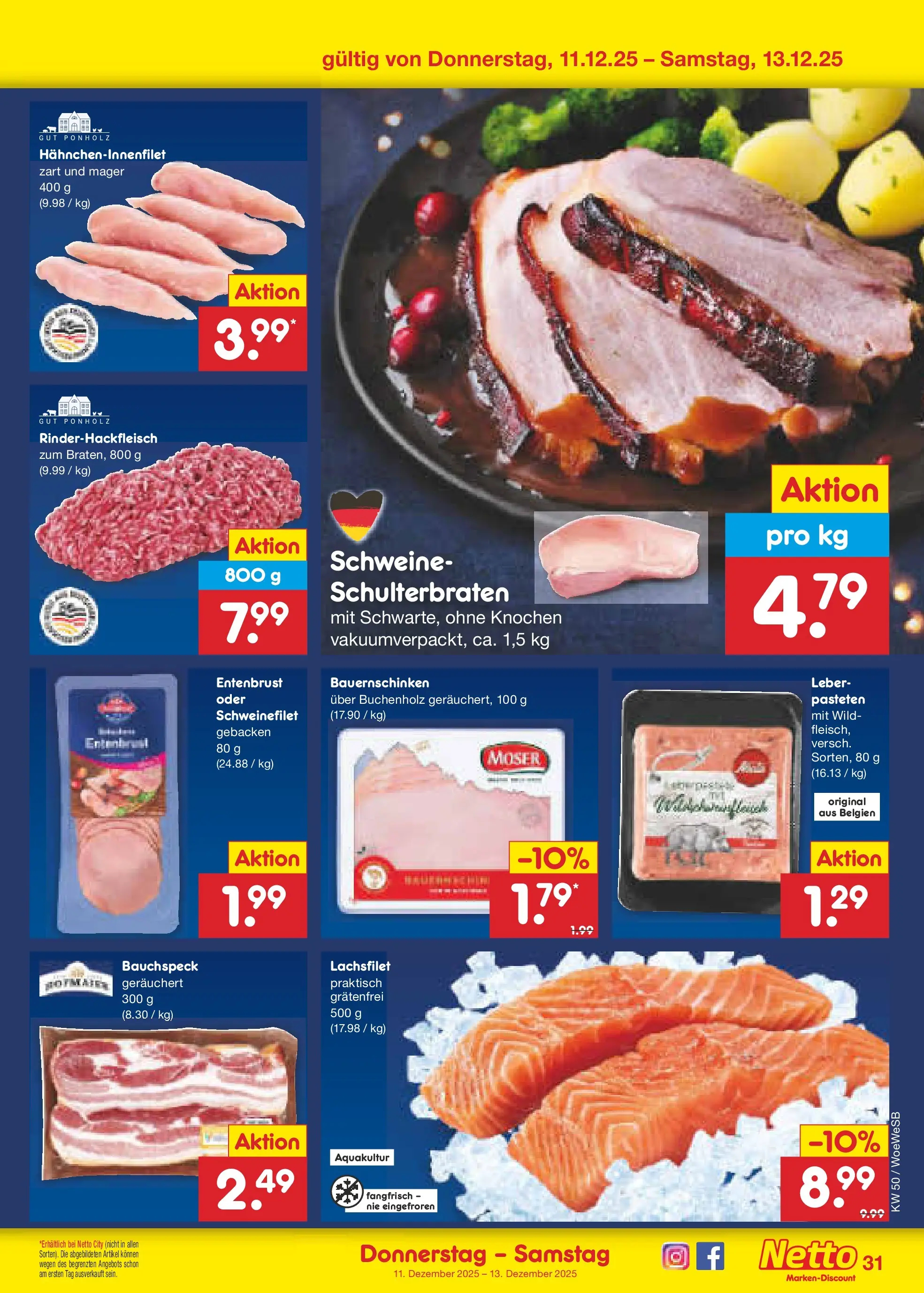 Netto Marken-Discount prospekt Katzweiler	 (ab 07.12.2025) » Angebote | Seite: 39 | Produkte: Schweinefilet