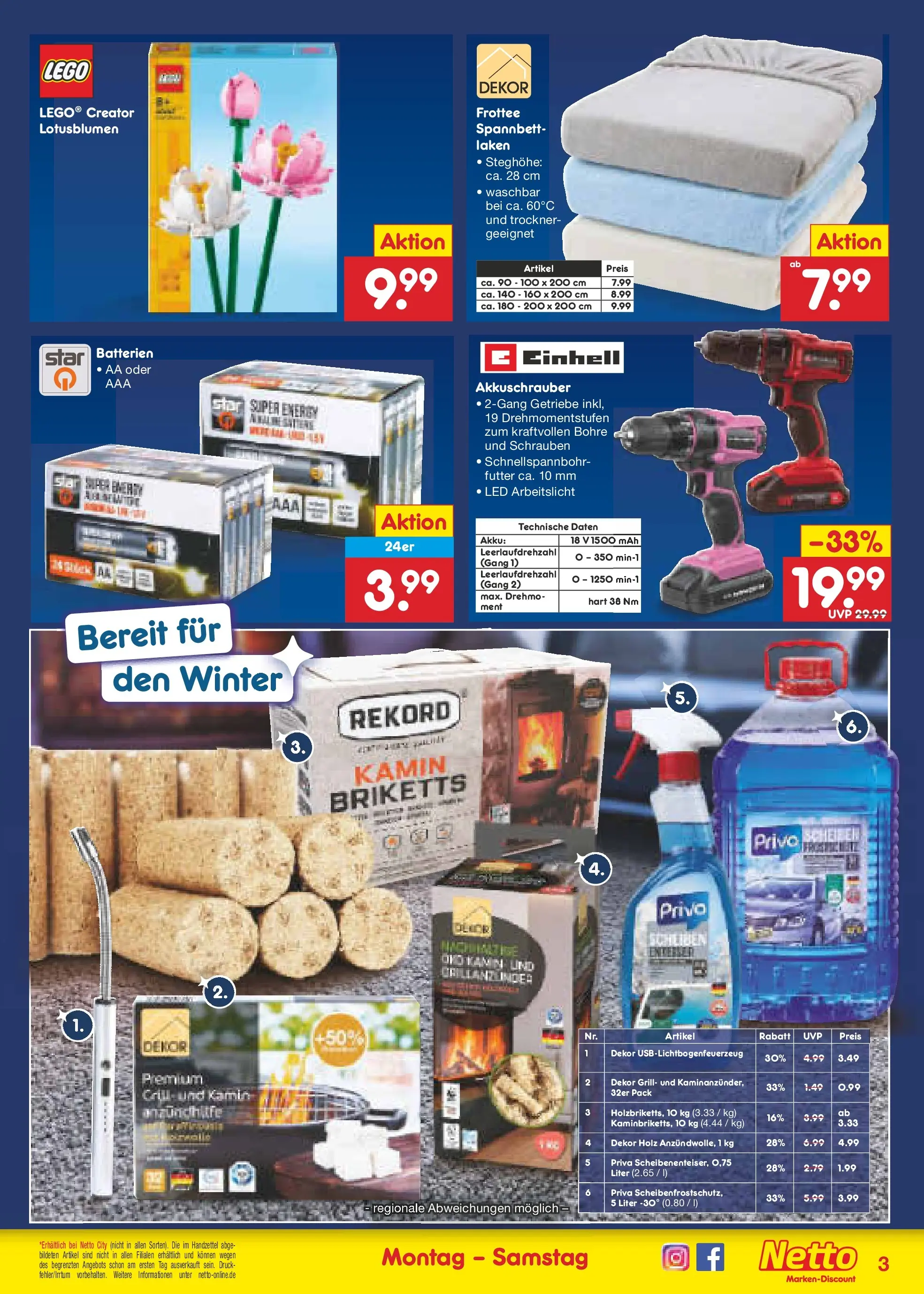 Netto Marken-Discount prospekt Machern	 (ab 08.12.2025) » Angebote | Seite: 25 | Produkte: Trockner, Grill, Batterien, Energy