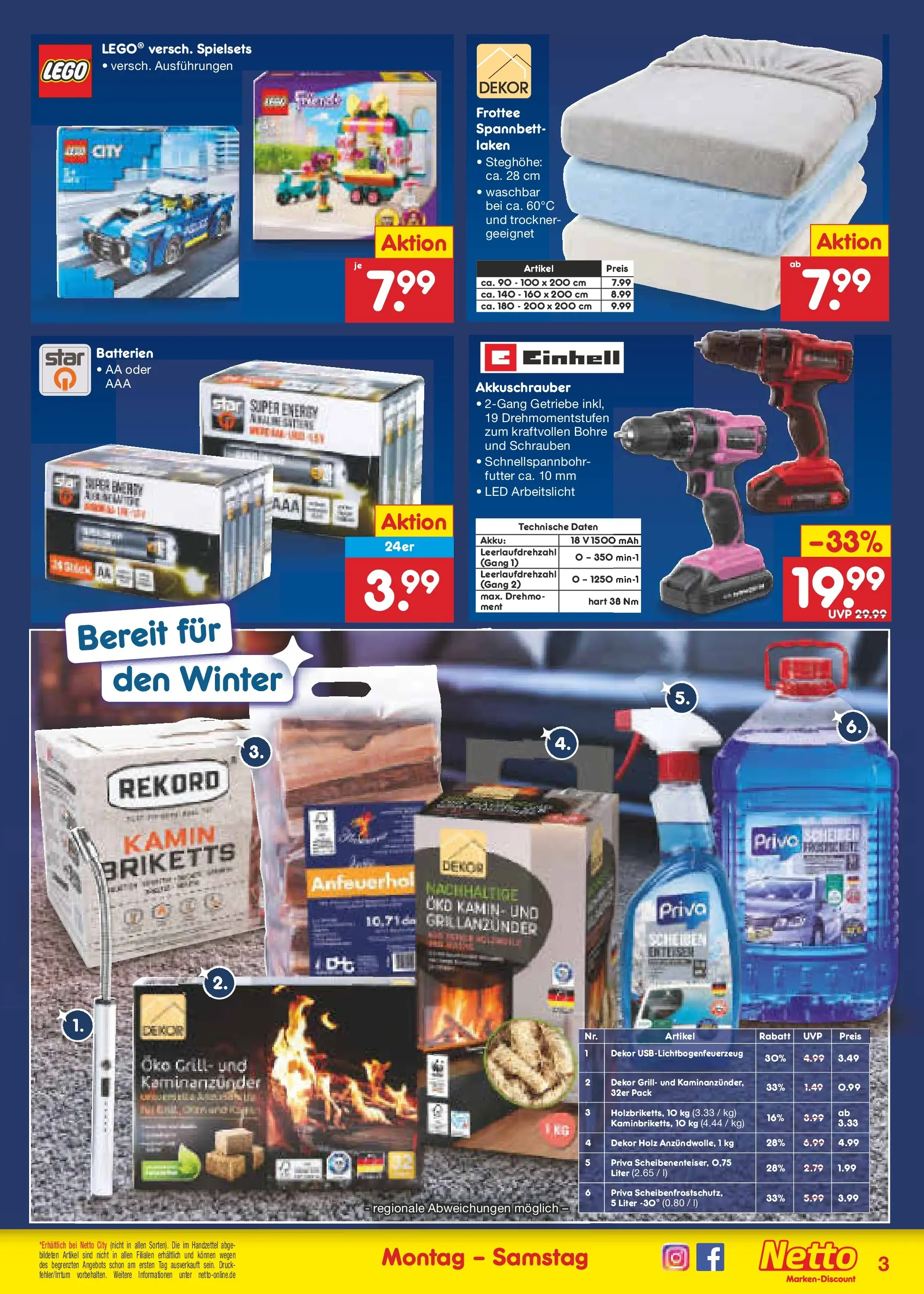 Netto Marken-Discount prospekt Pirna	 (ab 08.12.2025) » Angebote | Seite: 25 | Produkte: Trockner, Batterien, Energy, Akkuschrauber