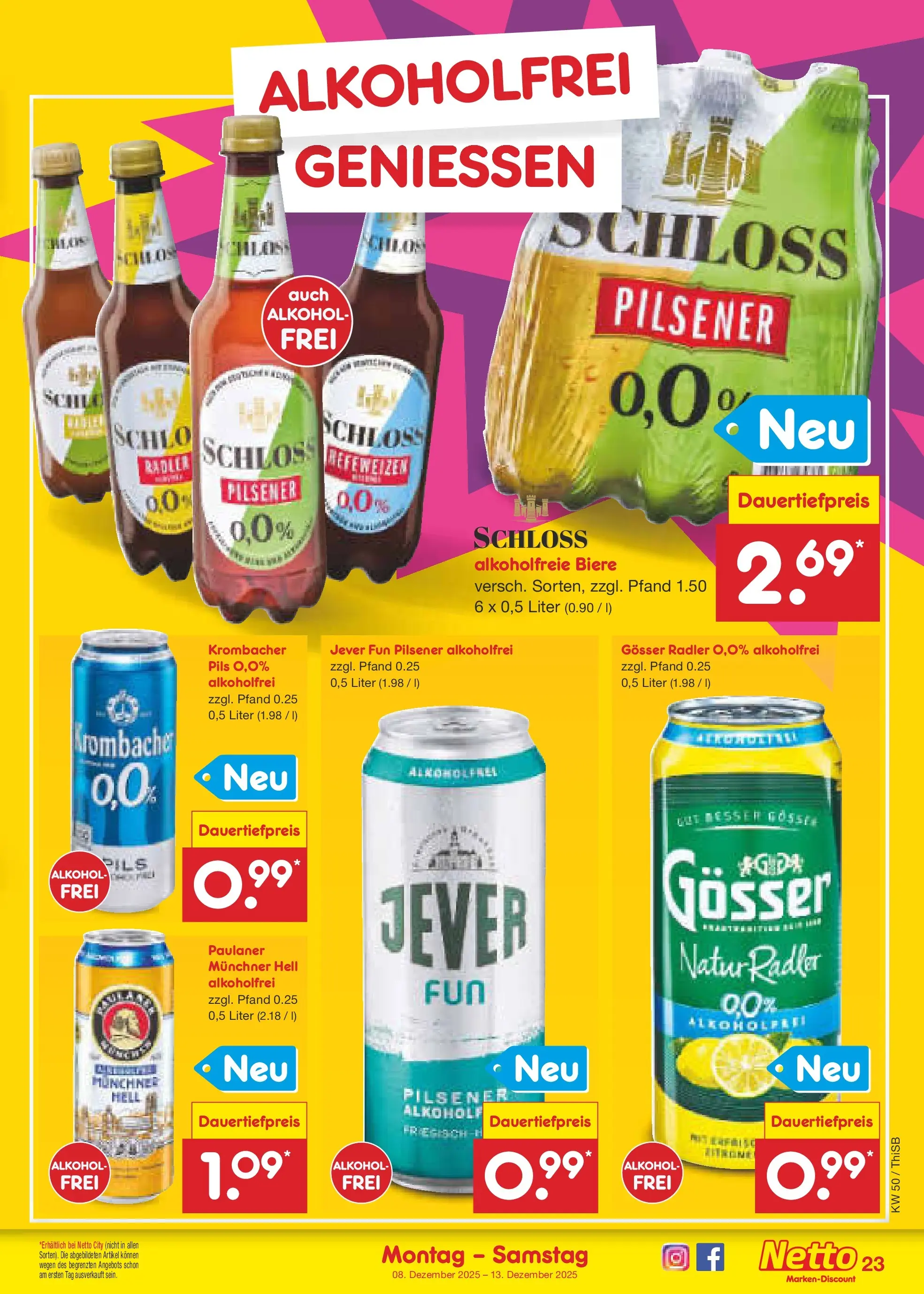 Netto Marken-Discount prospekt Pirna	 (ab 08.12.2025) » Angebote | Seite: 29 | Produkte: Pils, Radler, Jever, Paulaner