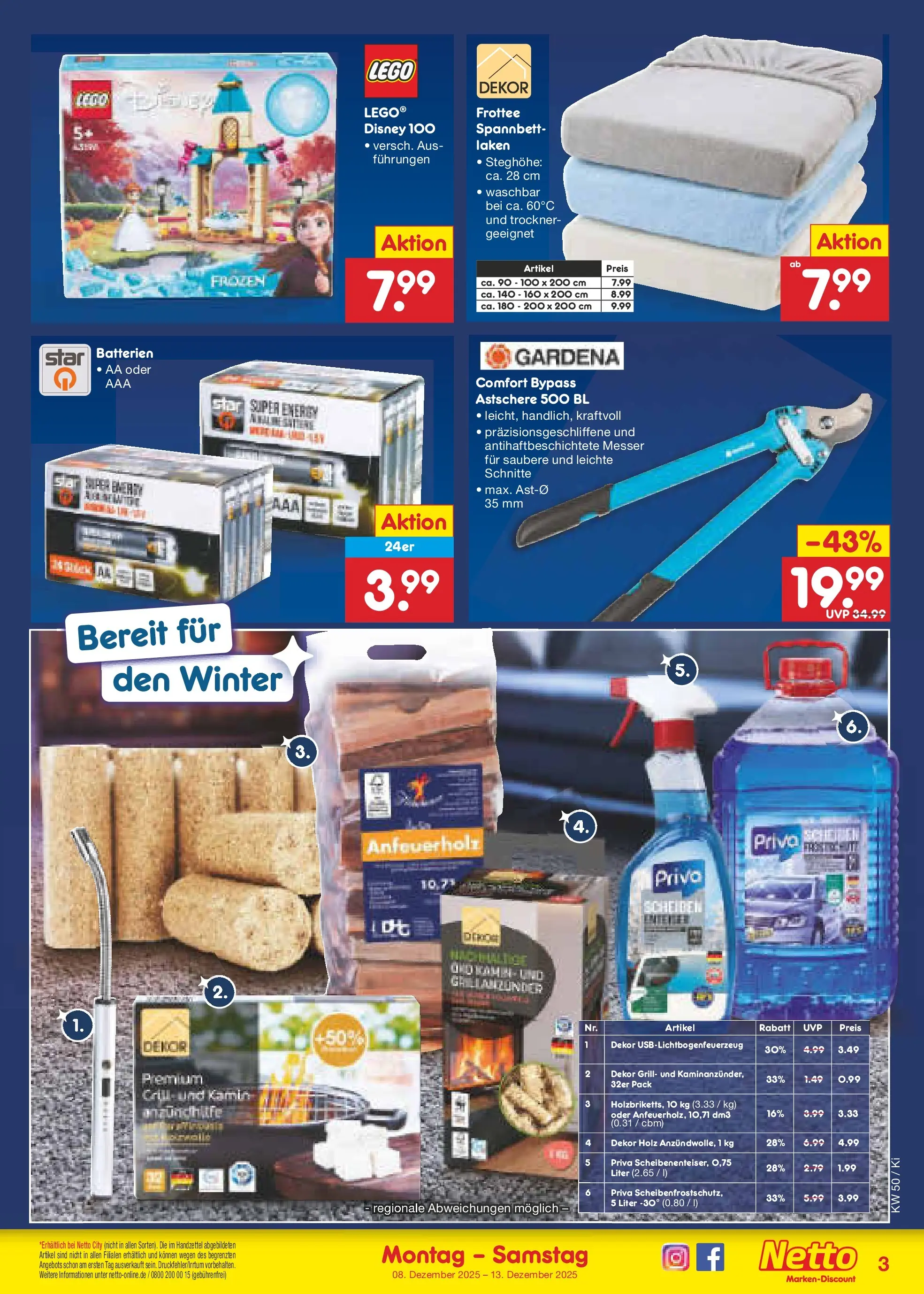 Netto Marken-Discount prospekt Oberhaid	 (ab 08.12.2025) » Angebote | Seite: 25 | Produkte: Trockner, Grill, Batterien, Energy