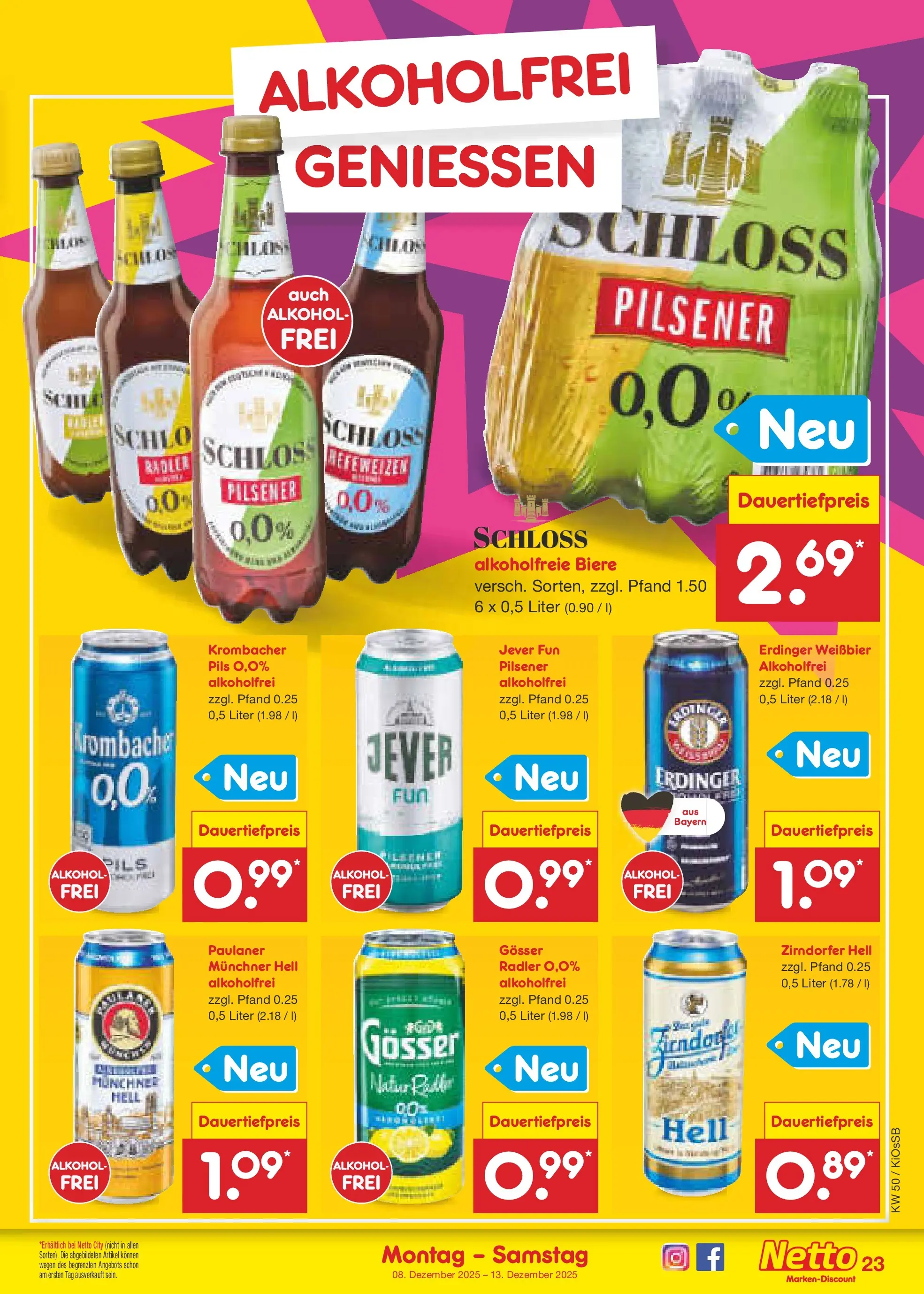 Netto Marken-Discount prospekt Oberhaid	 (ab 08.12.2025) » Angebote | Seite: 29 | Produkte: Erdinger, Pils, Krombacher, Paulaner