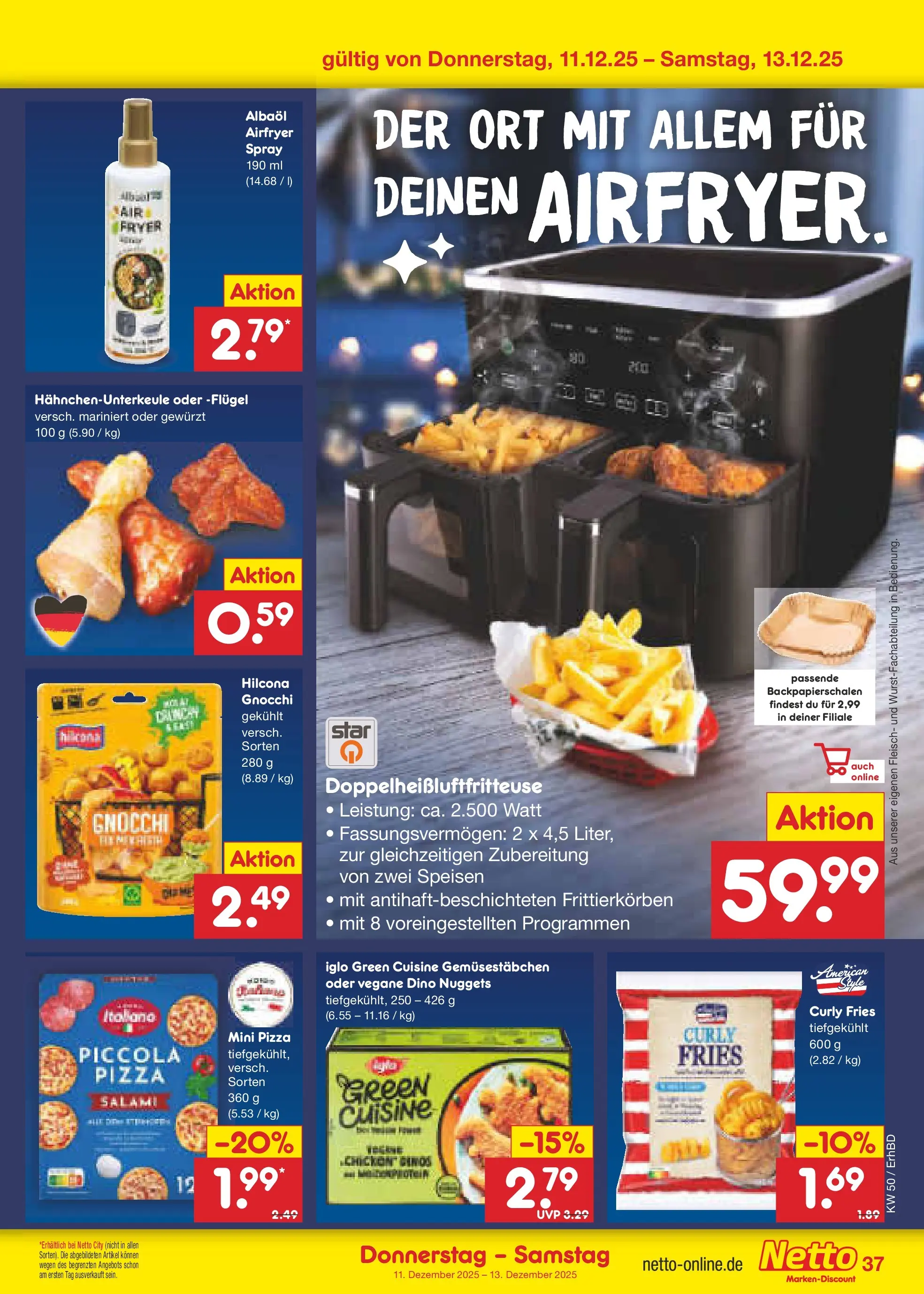 Netto Marken-Discount prospekt Ergolding	 (ab 08.12.2025) » Angebote | Seite: 41 | Produkte: Iglo, Salami, Pizza, Fleisch