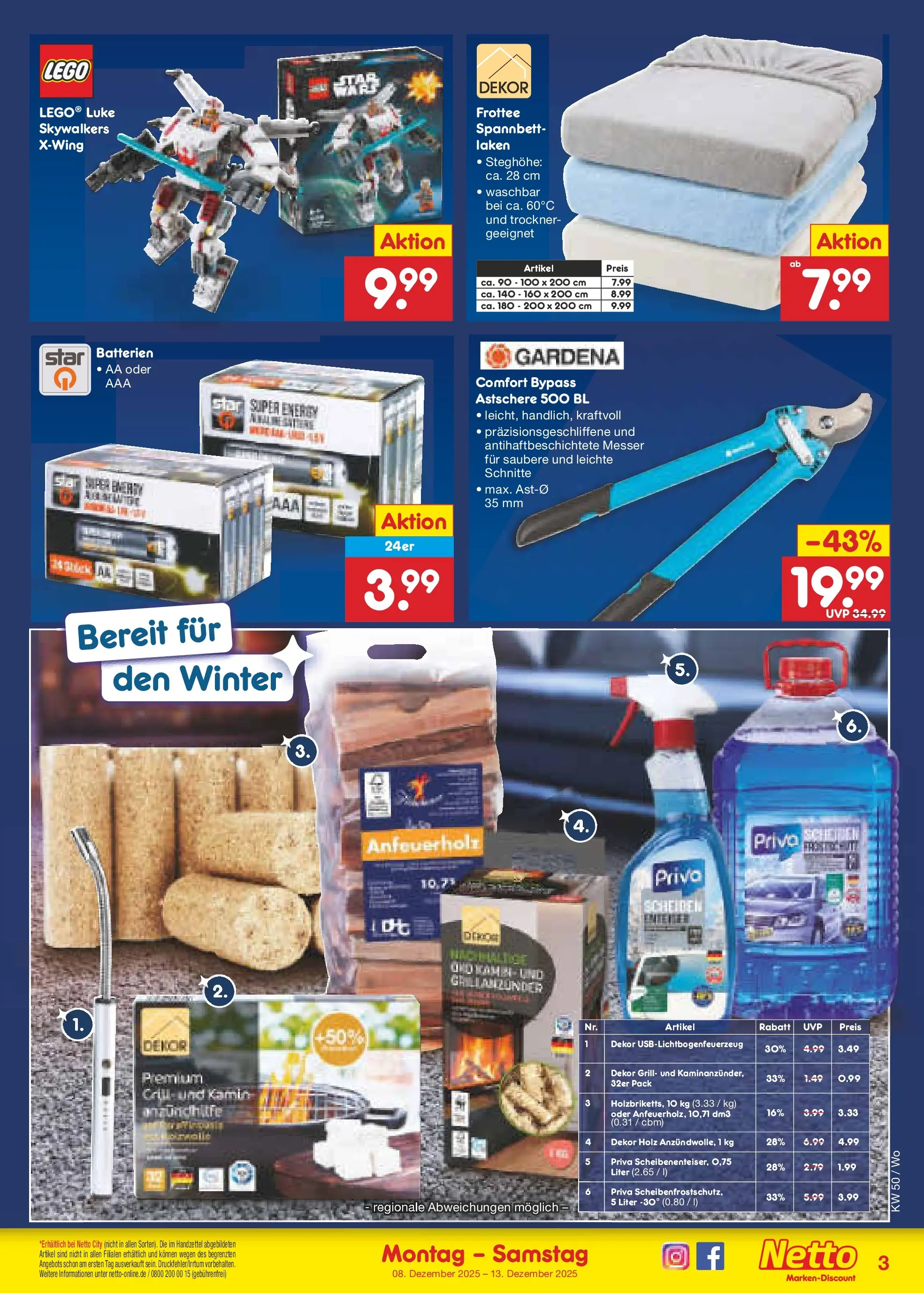 Netto Marken-Discount prospekt Frankfurt	 (ab 07.12.2025) » Angebote | Seite: 25 | Produkte: Trockner, Grill, Batterien, Energy