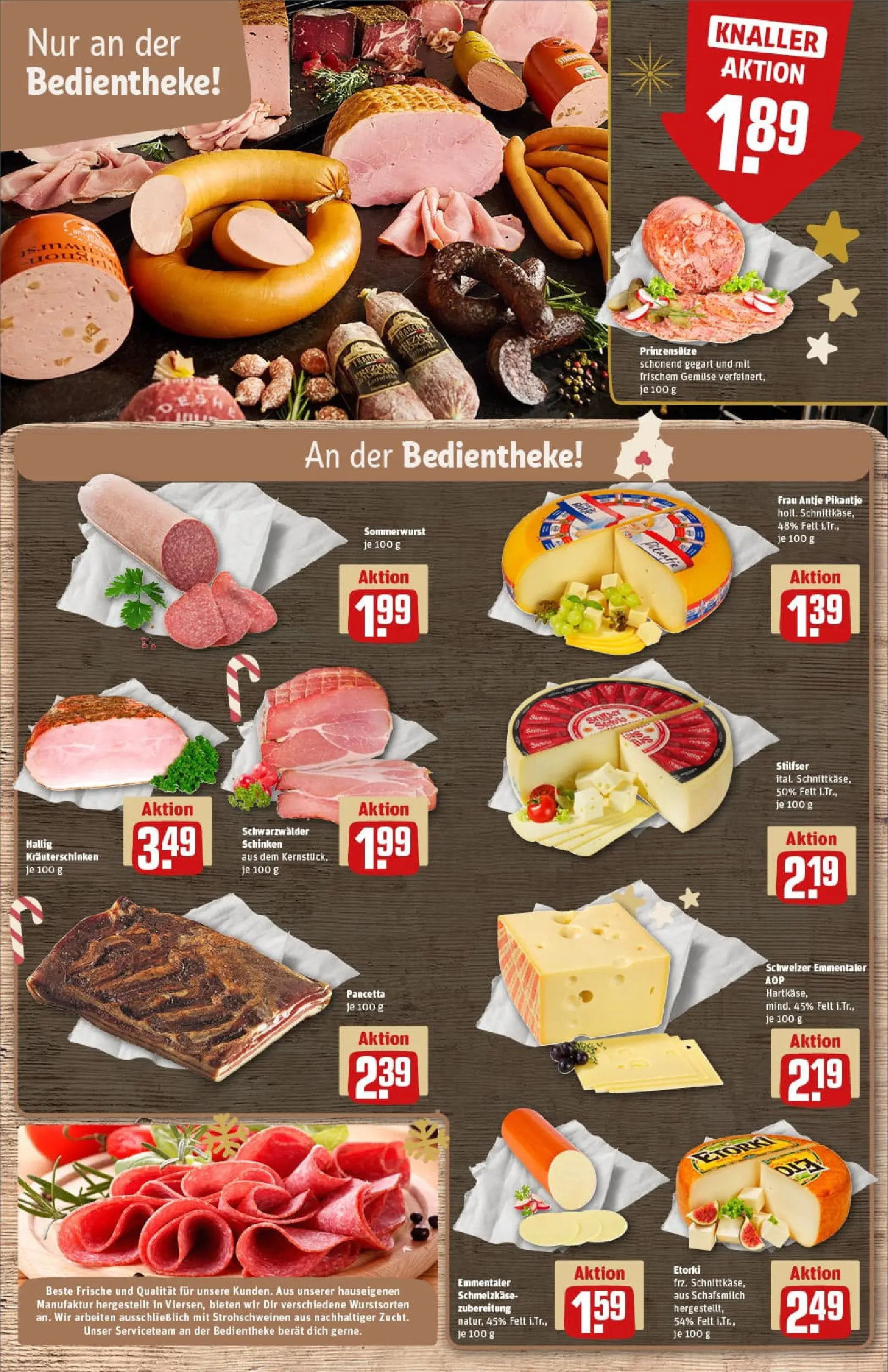 REWE Prospekt ab 07.12.2025 zum Blättern » Angebote | Seite: 9 | Produkte: Gemüse, Schinken