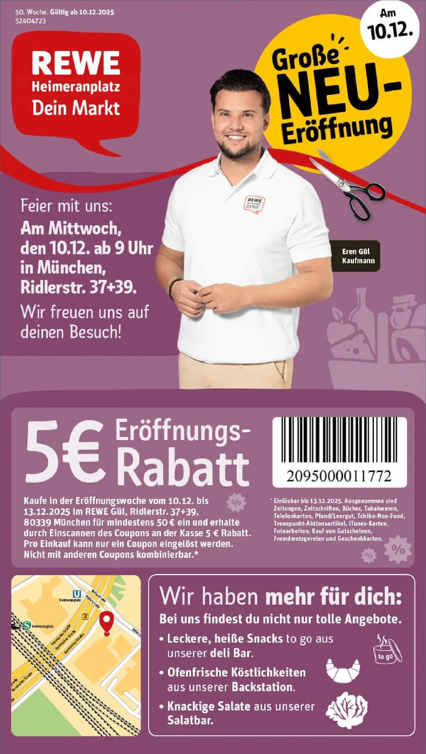 REWE Prospekt ab 07.12.2025 zum Blättern » Angebote | Seite: 1 | Produkte: Ofenfrische, Uhr