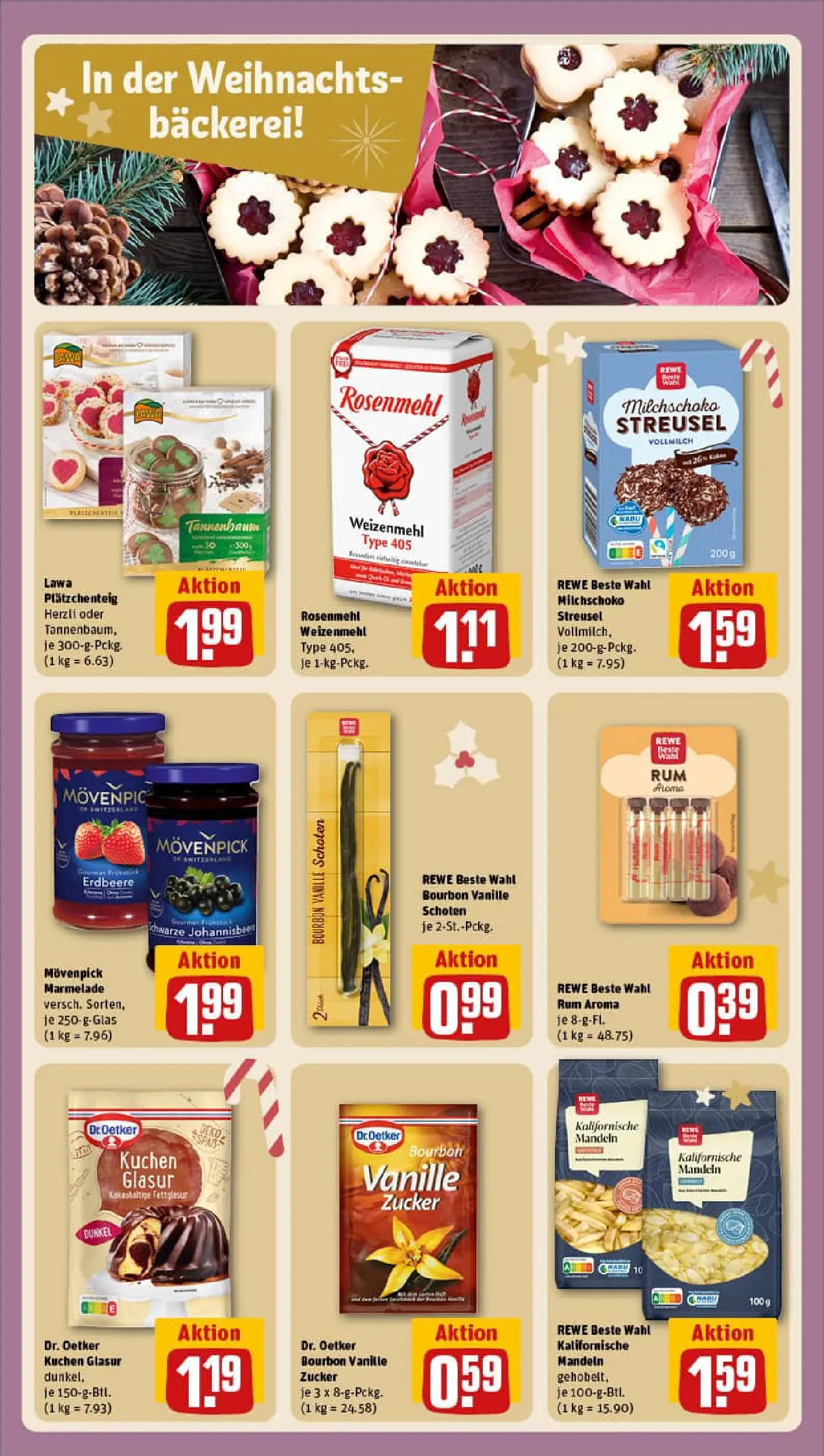 REWE Prospekt ab 07.12.2025 zum Blättern » Angebote | Seite: 2 | Produkte: Bäckerei, Rum, Bourbon, Kuchen