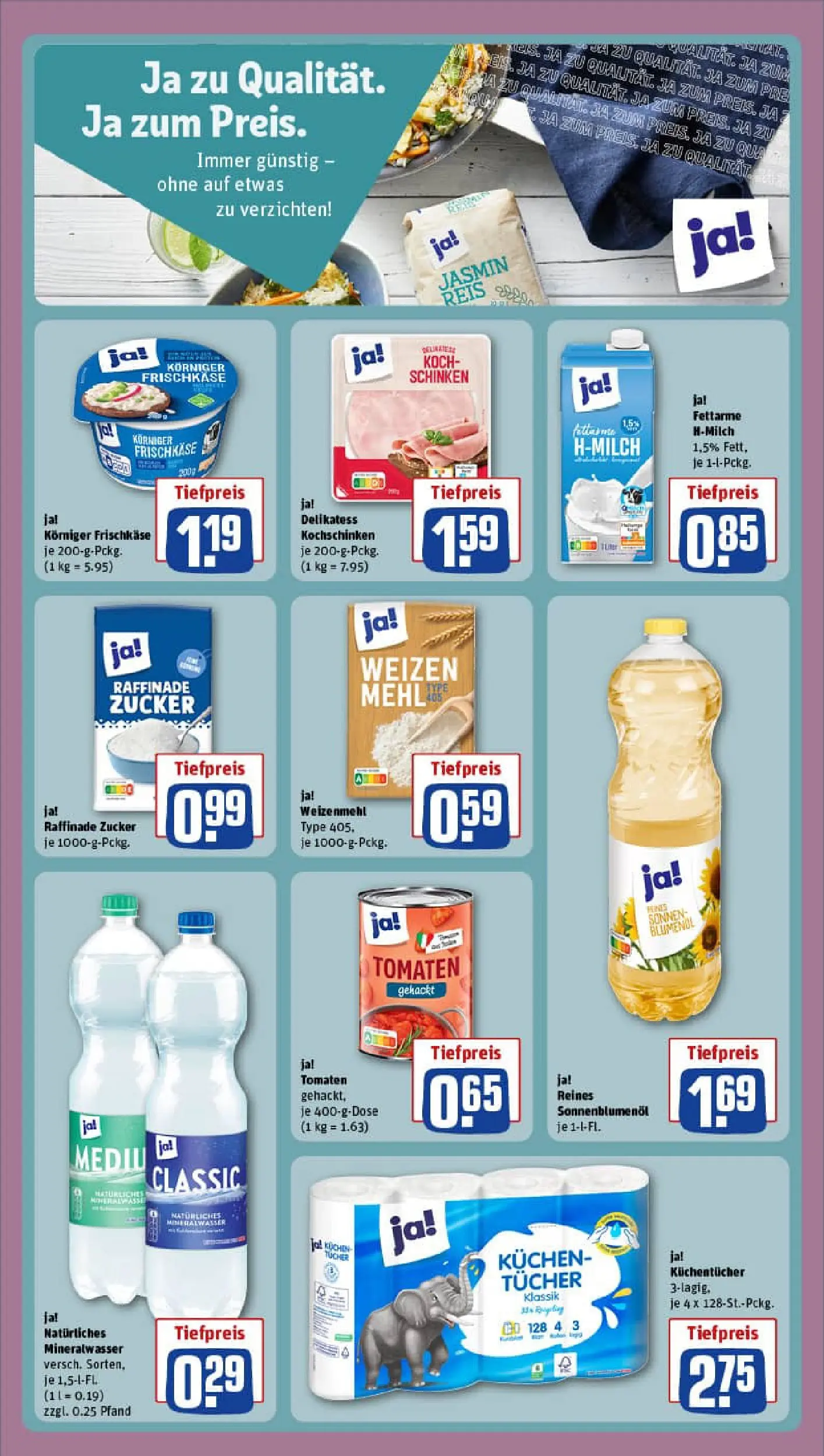 REWE Prospekt ab 07.12.2025 zum Blättern » Angebote | Seite: 3 | Produkte: Sonnenblumenol, Reis, Kuchen, Frischkase