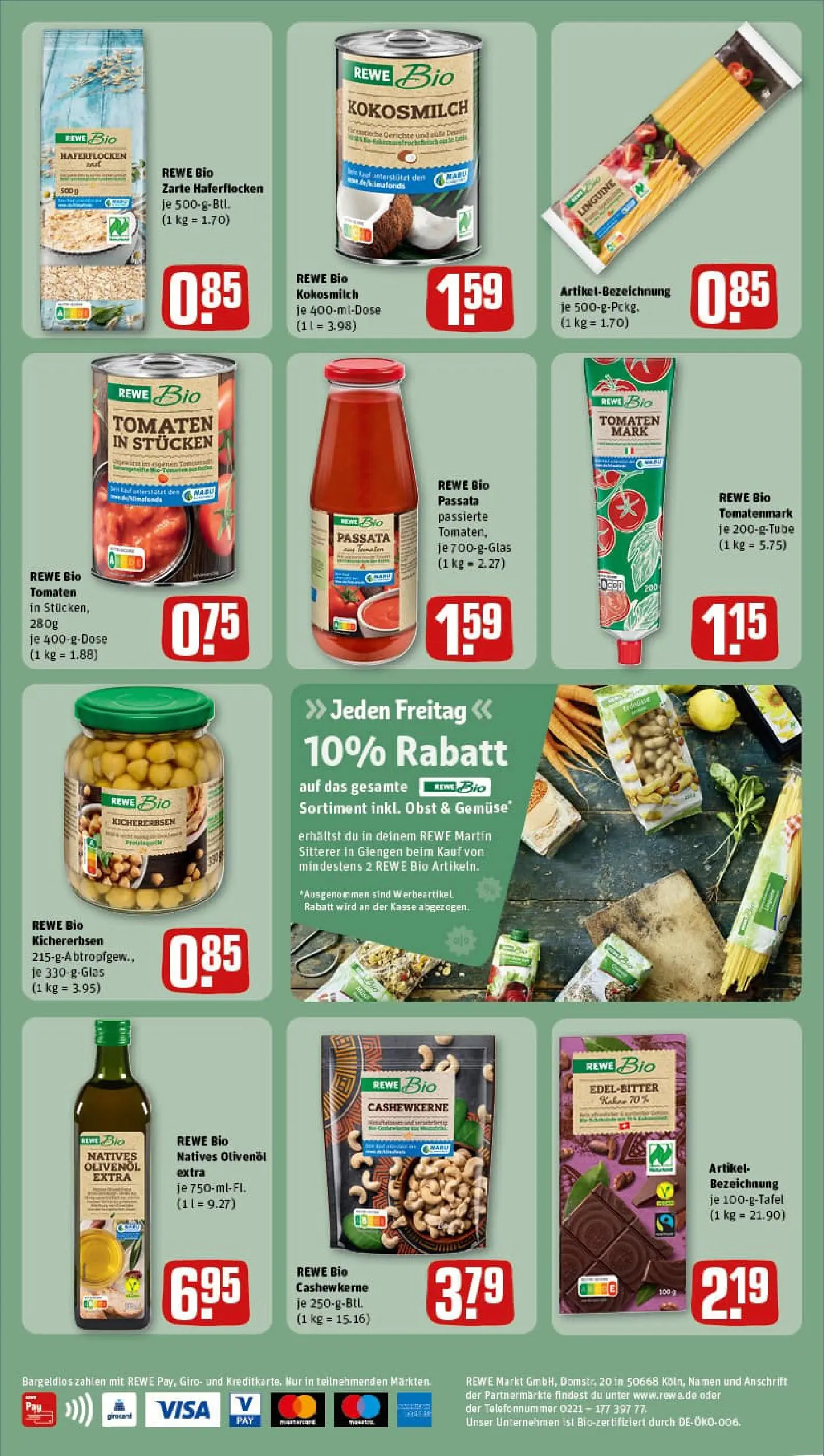 REWE Prospekt ab 07.12.2025 zum Blättern » Angebote | Seite: 2 | Produkte: Olivenol, Tomaten, Gemüse, Obst