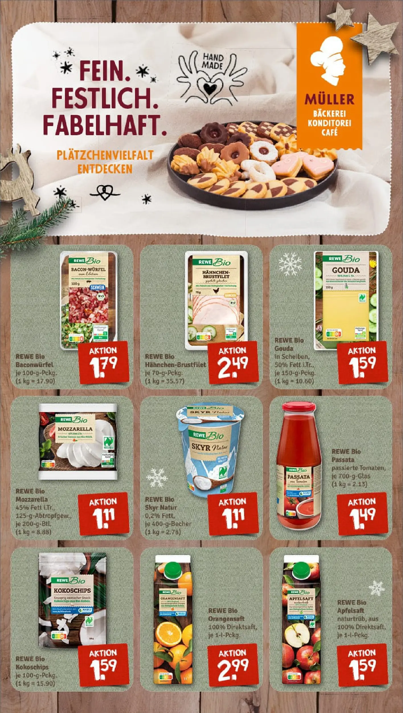 REWE Prospekt ab 07.12.2025 zum Blättern » Angebote | Seite: 7 | Produkte: Hahnchen, Gouda, Apple, Chips