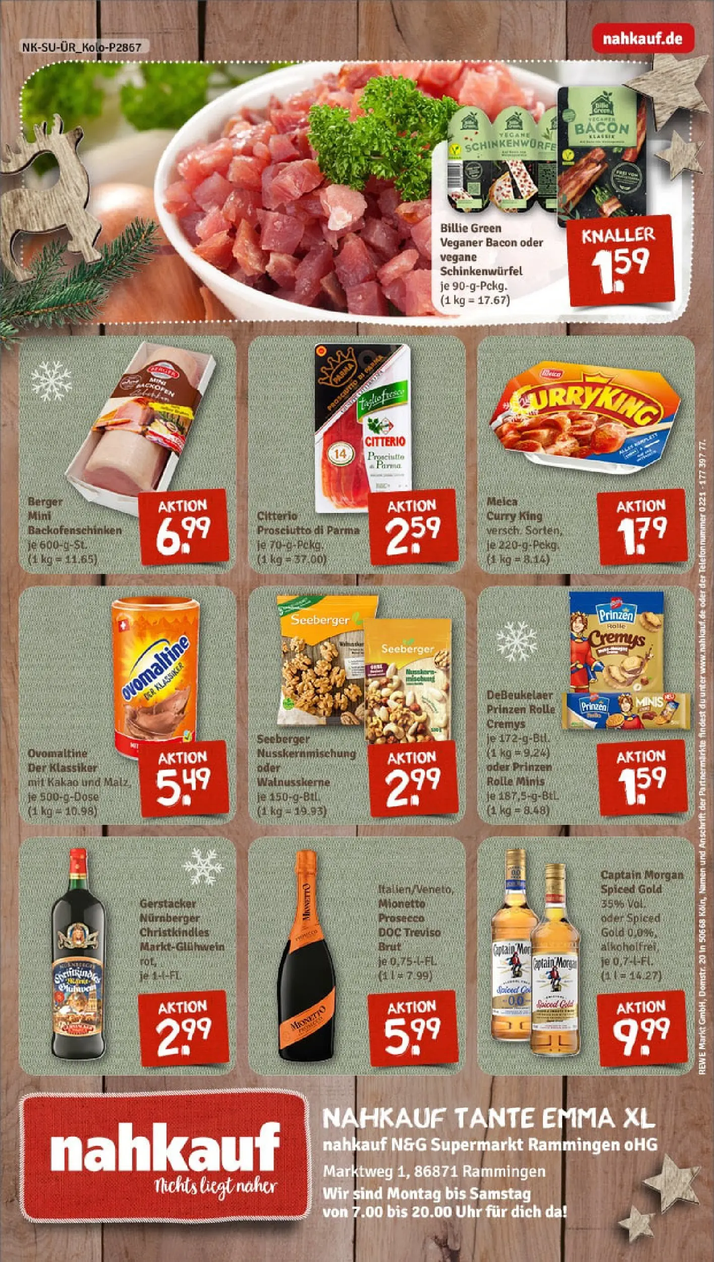 REWE Prospekt ab 07.12.2025 zum Blättern » Angebote | Seite: 8 | Produkte: Rum, Prosecco, Captain morgan, Uhr