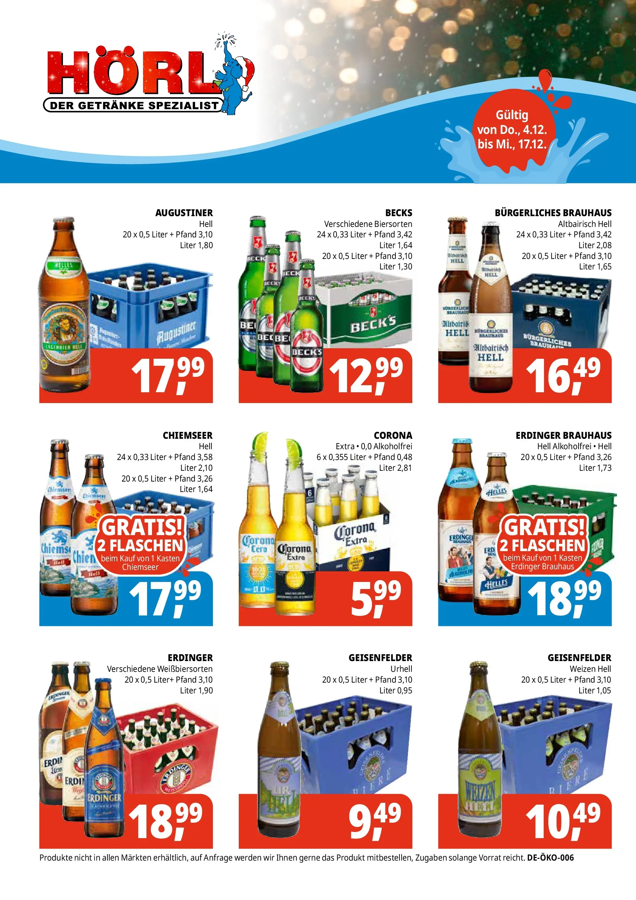 Entdecke - Getränke Hörl: Winterangebote! (ab 03.12.2025) zum Blättern | Seite: 2 | Produkte: Erdinger