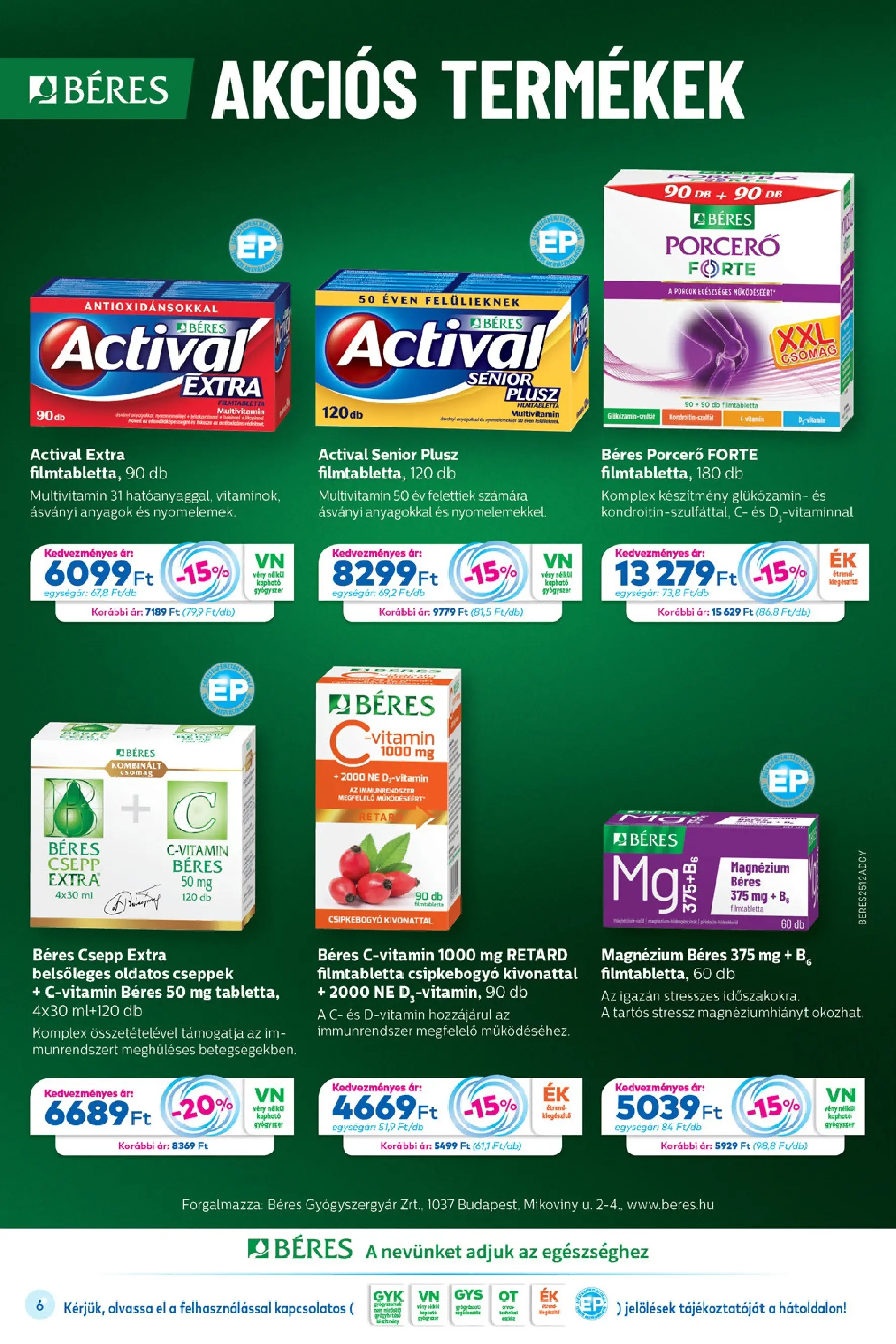 Ajánlatok - Gyöngy Patikak újság érvényessége 2025.12.31-ig - 2025.12.02. -tól/töl > akció, lapozható szórólap 🛍️ | Oldal: 6