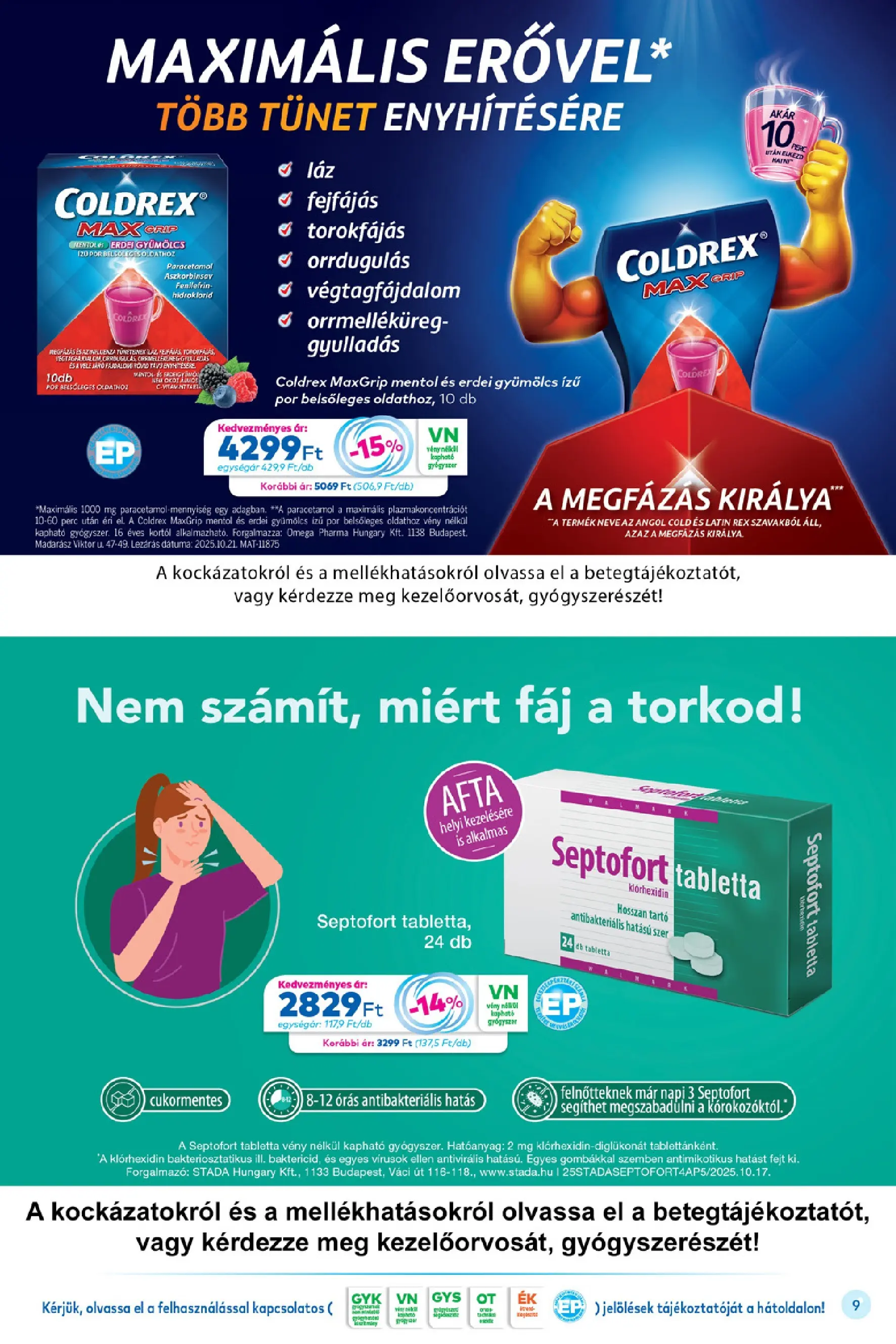 Ajánlatok - Gyöngy Patikak újság érvényessége 2025.12.31-ig - 2025.12.02. -tól/töl > akció, lapozható szórólap 🛍️ | Oldal: 9