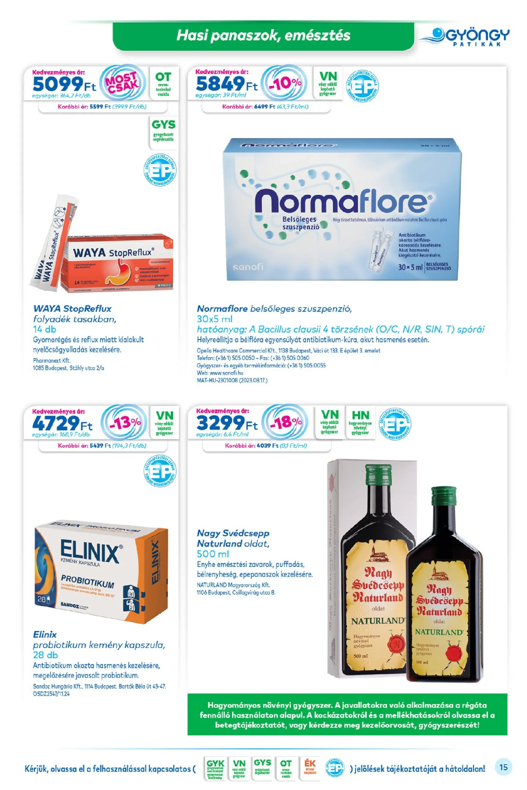 Ajánlatok - Gyöngy Patikak újság érvényessége 2025.12.31-ig - 2025.12.02. -tól/töl > akció, lapozható szórólap 🛍️ | Oldal: 15