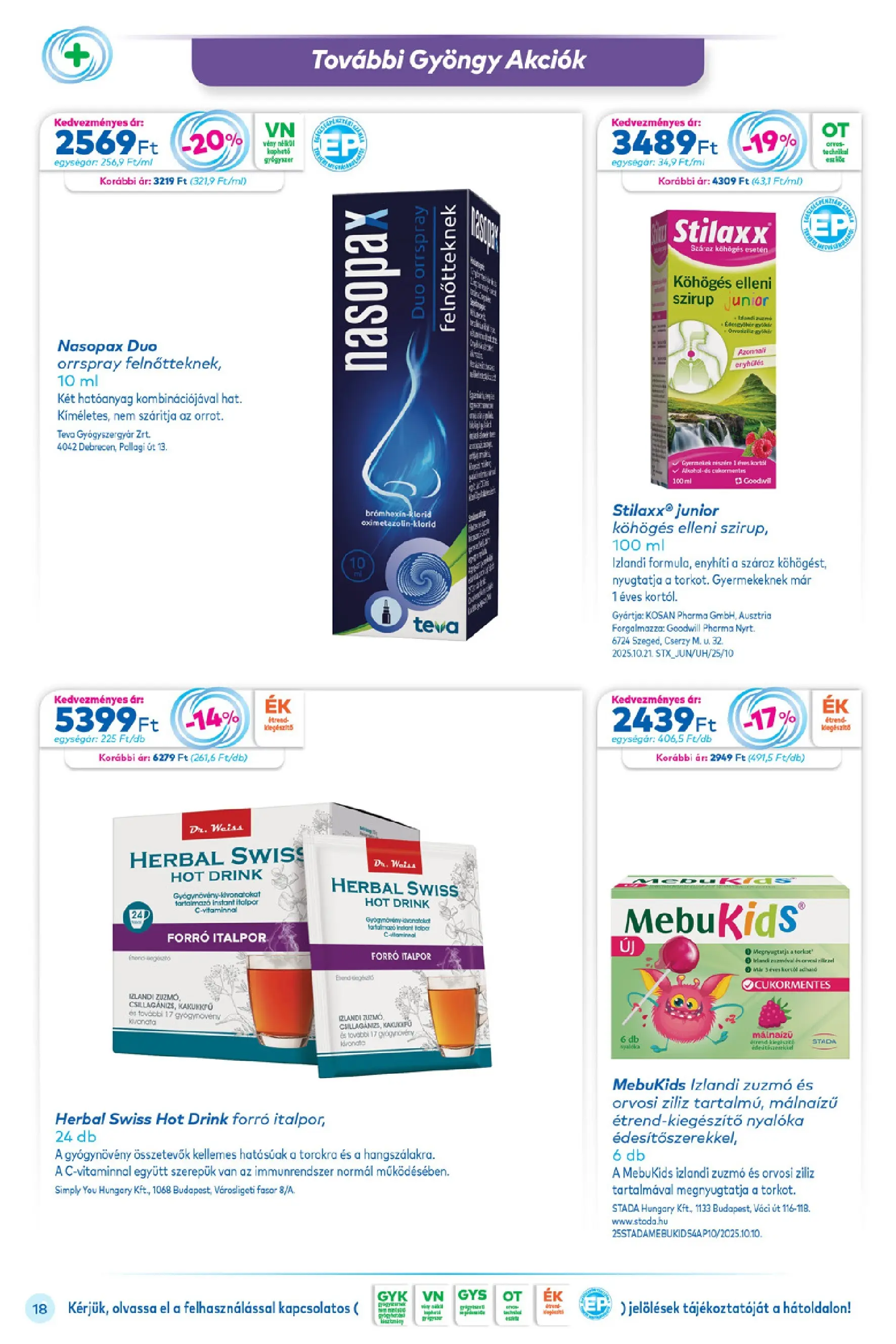 Ajánlatok - Gyöngy Patikak újság érvényessége 2025.12.31-ig - 2025.12.02. -tól/töl > akció, lapozható szórólap 🛍️ | Oldal: 18