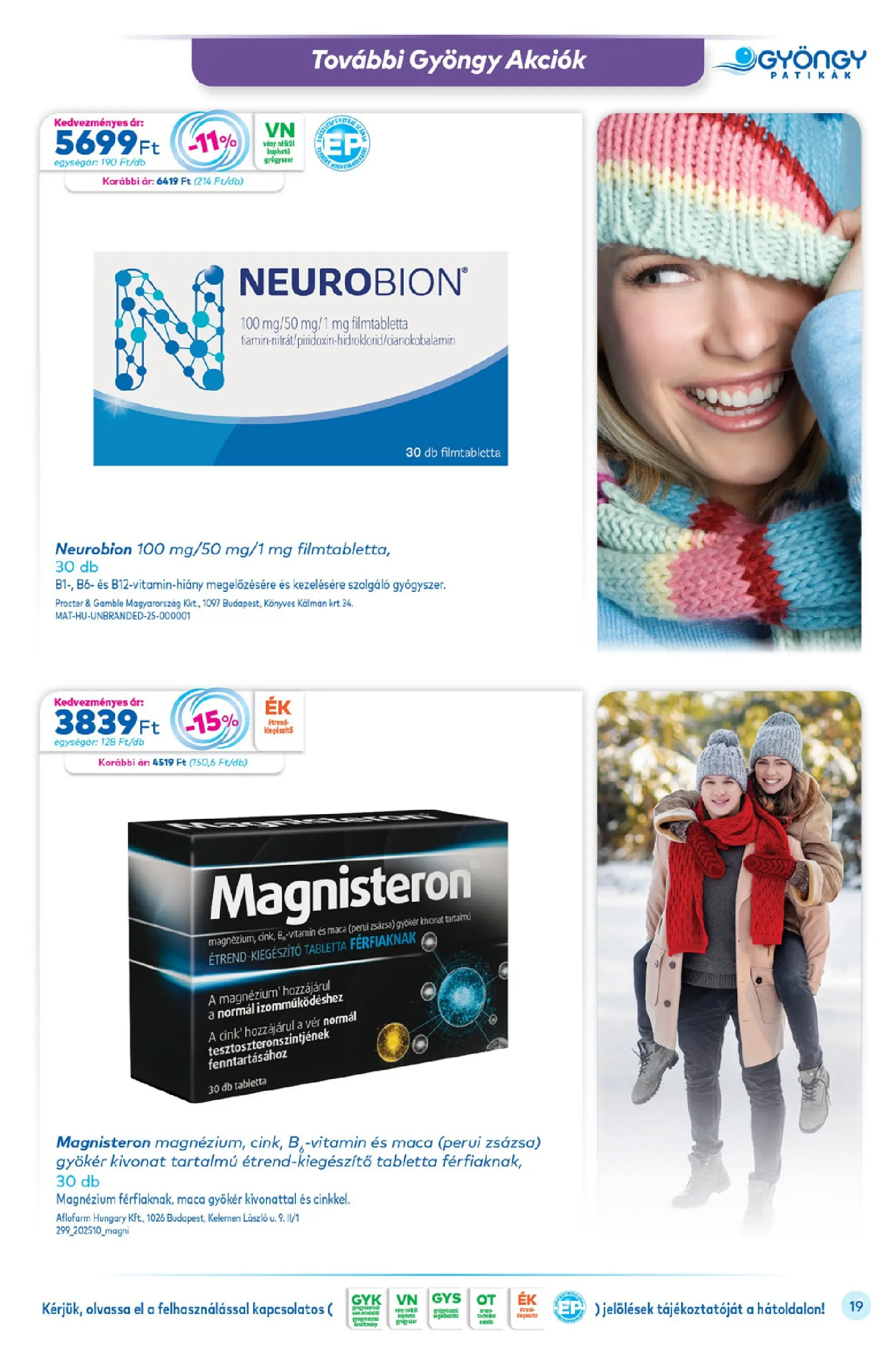 Ajánlatok - Gyöngy Patikak újság érvényessége 2025.12.31-ig - 2025.12.02. -tól/töl > akció, lapozható szórólap 🛍️ | Oldal: 19