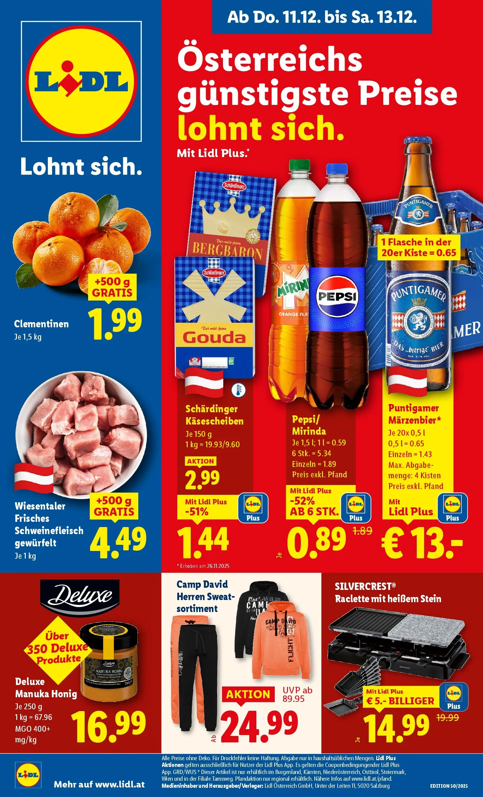 Lidl - Lidl: Flugblatt in deiner Nähe ab 10.12.2025 - Angebote ab donnerstag | Seite: 1