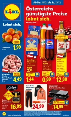 Lidl Flugblatt - Jenbach, Eferding, Dornbirn ab 11.12.2025 gültig