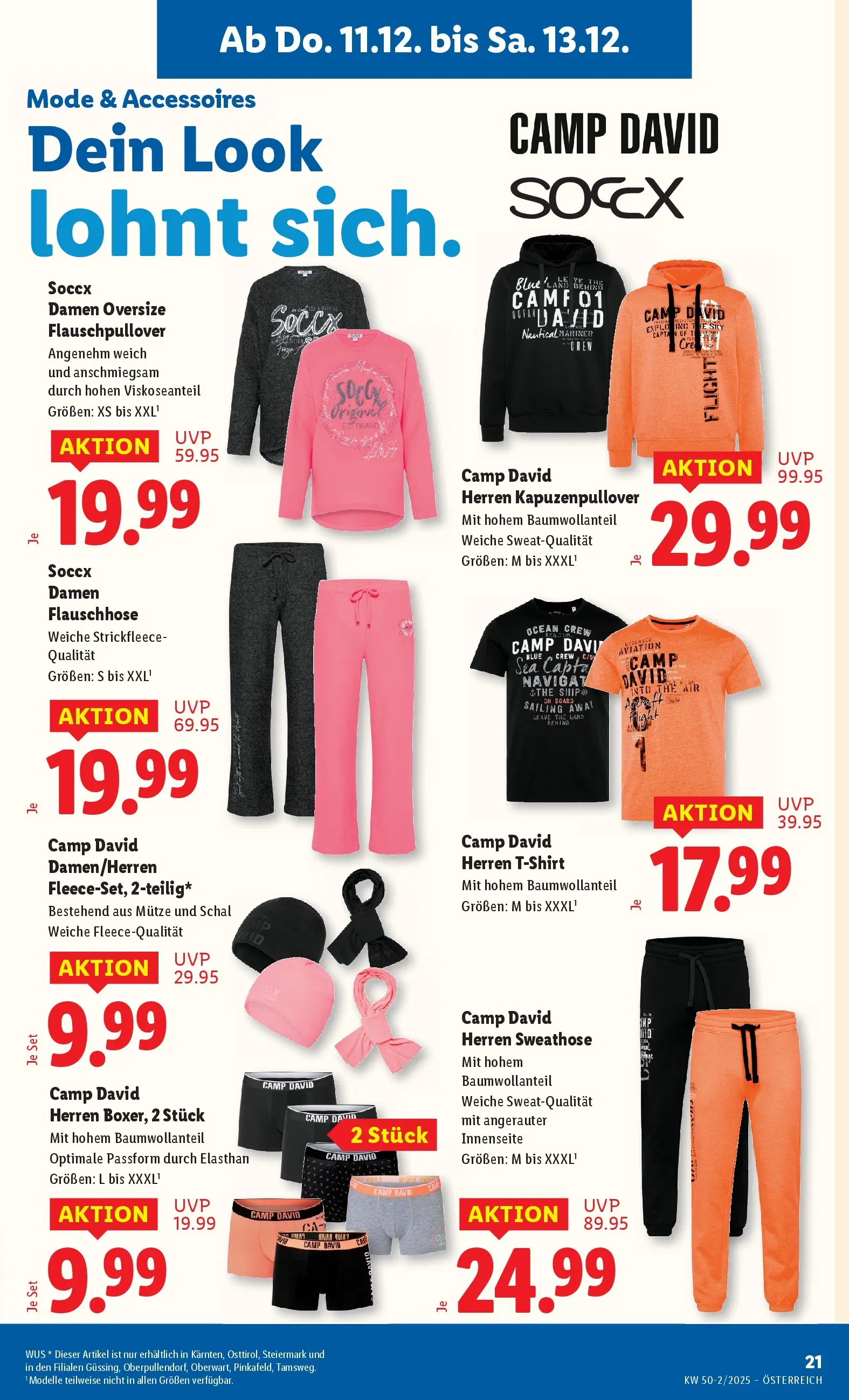 Lidl - Lidl: Flugblatt in deiner Nähe ab 10.12.2025 - Angebote ab donnerstag | Seite: 23 | Produkte: Kapuzenpullover, Schal