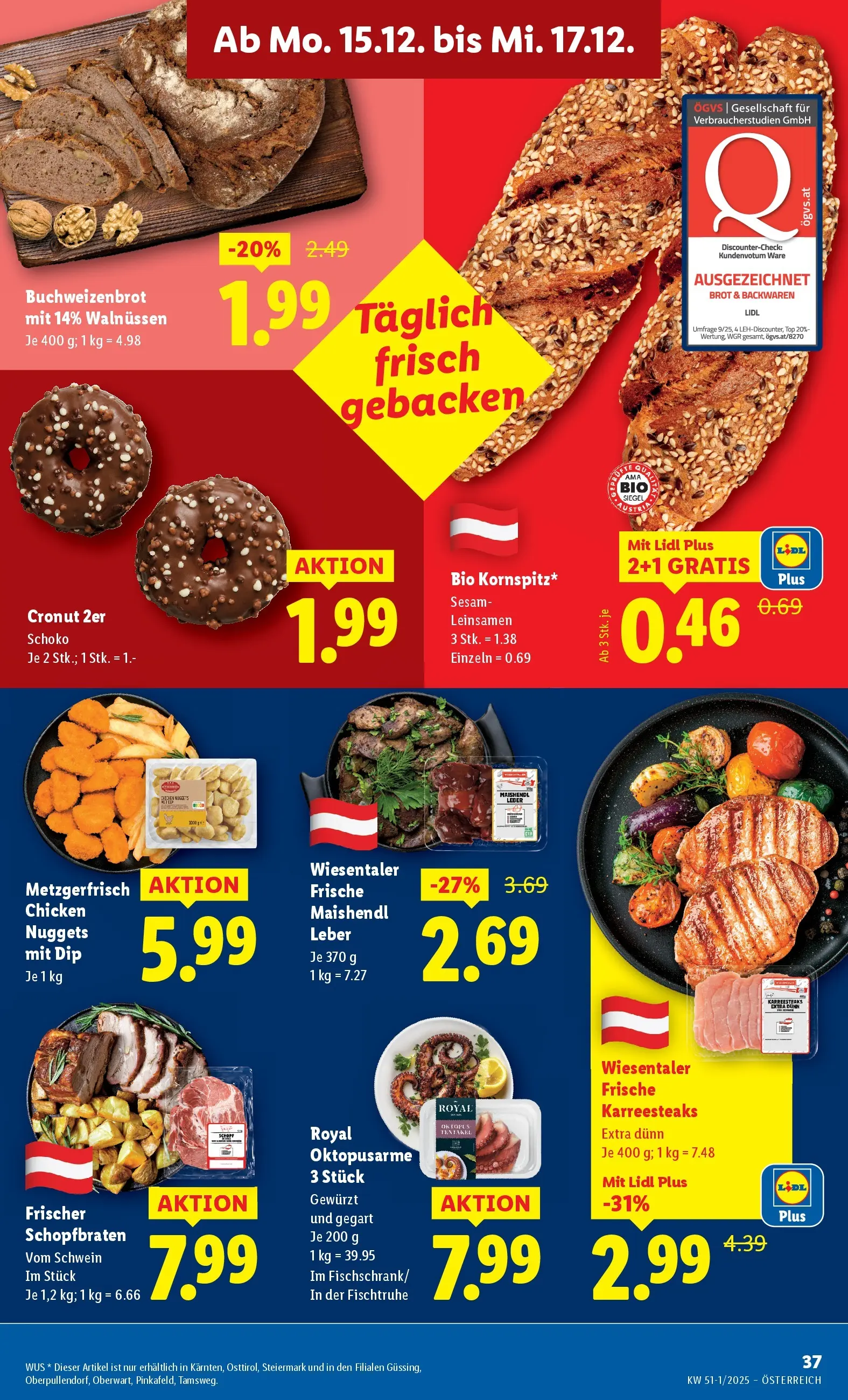 Lidl - Lidl: Flugblatt in deiner Nähe ab 10.12.2025 - Angebote ab donnerstag | Seite: 41 | Produkte: Brot
