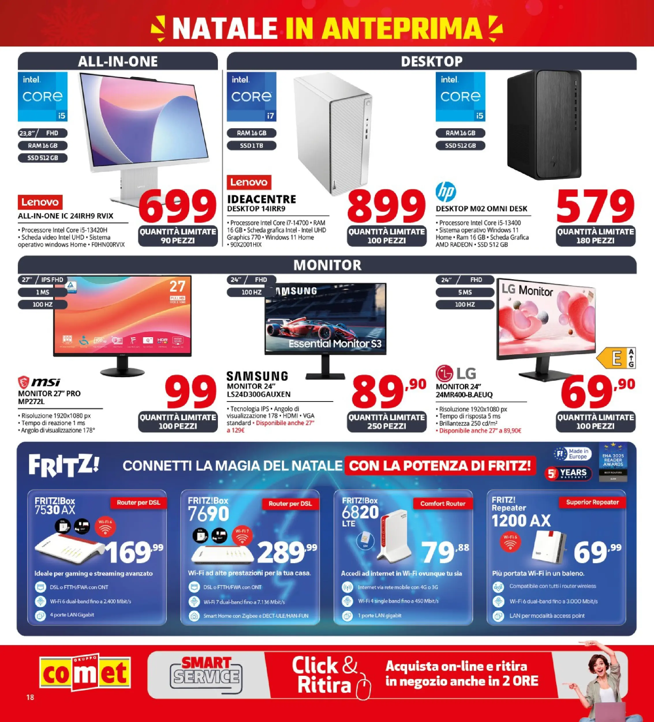 Nuovo Comet - Anteprima Natale da Comet! dal 02/12/2025 > offerte anteprima 🛍️ | Pagina: 18 | Prodotti: Router, Monitor, Video, Samsung