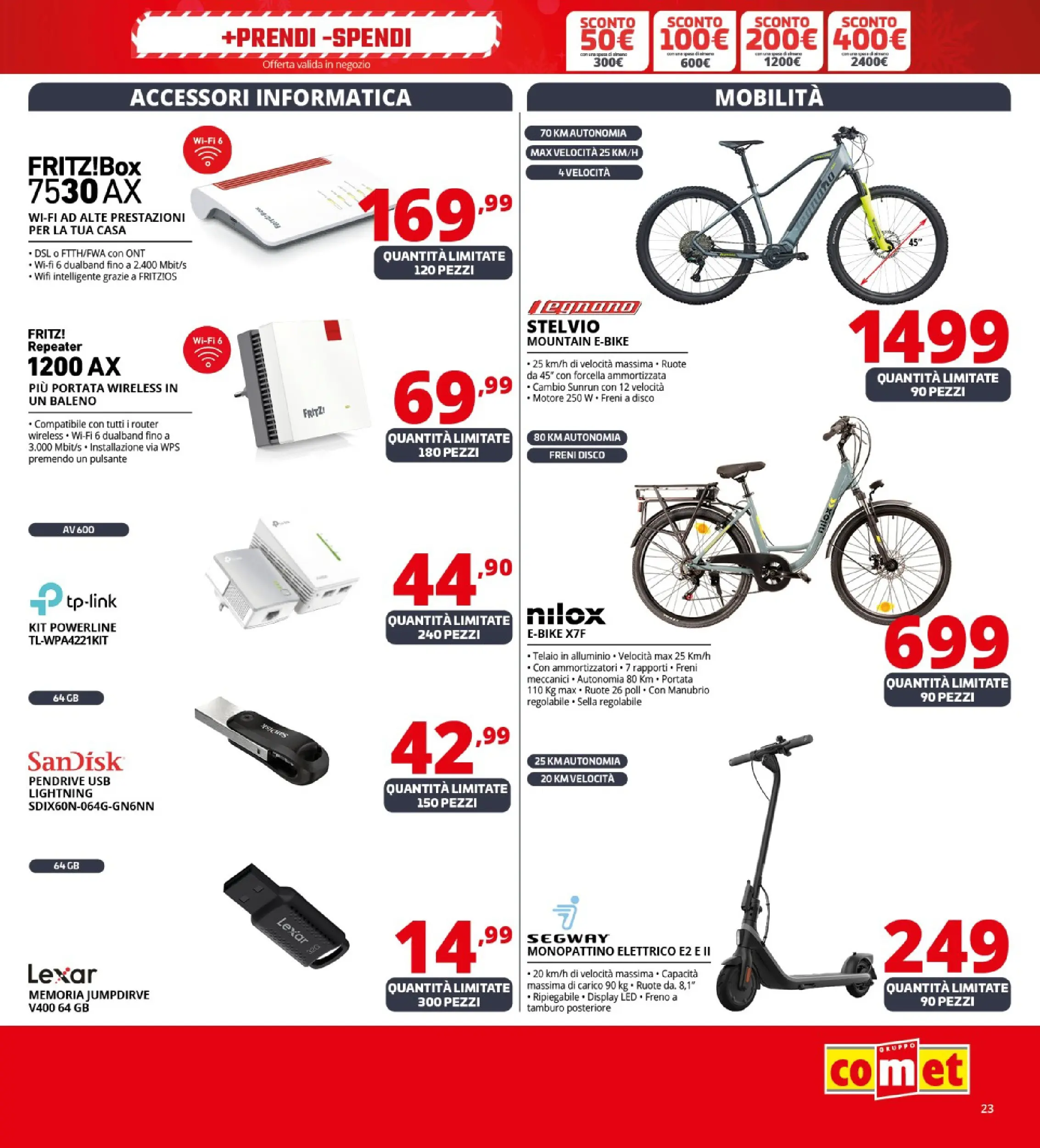 Nuovo Comet - Anteprima Natale da Comet! dal 02/12/2025 > offerte anteprima 🛍️ | Pagina: 23 | Prodotti: Router, Monopattino, Disco, Monopattino elettrico