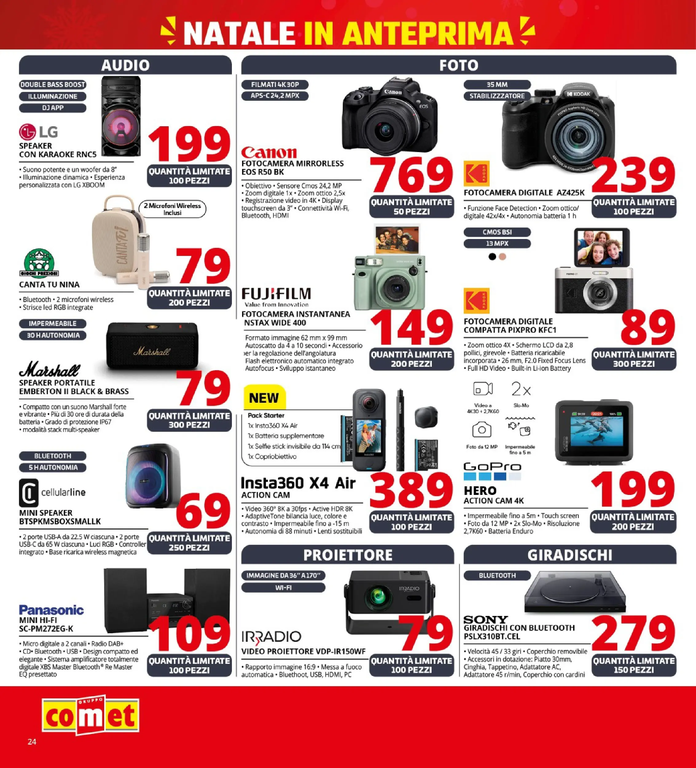 Nuovo Comet - Anteprima Natale da Comet! dal 02/12/2025 > offerte anteprima 🛍️ | Pagina: 24 | Prodotti: Action cam, Fotocamera, Piatto, Bilancia