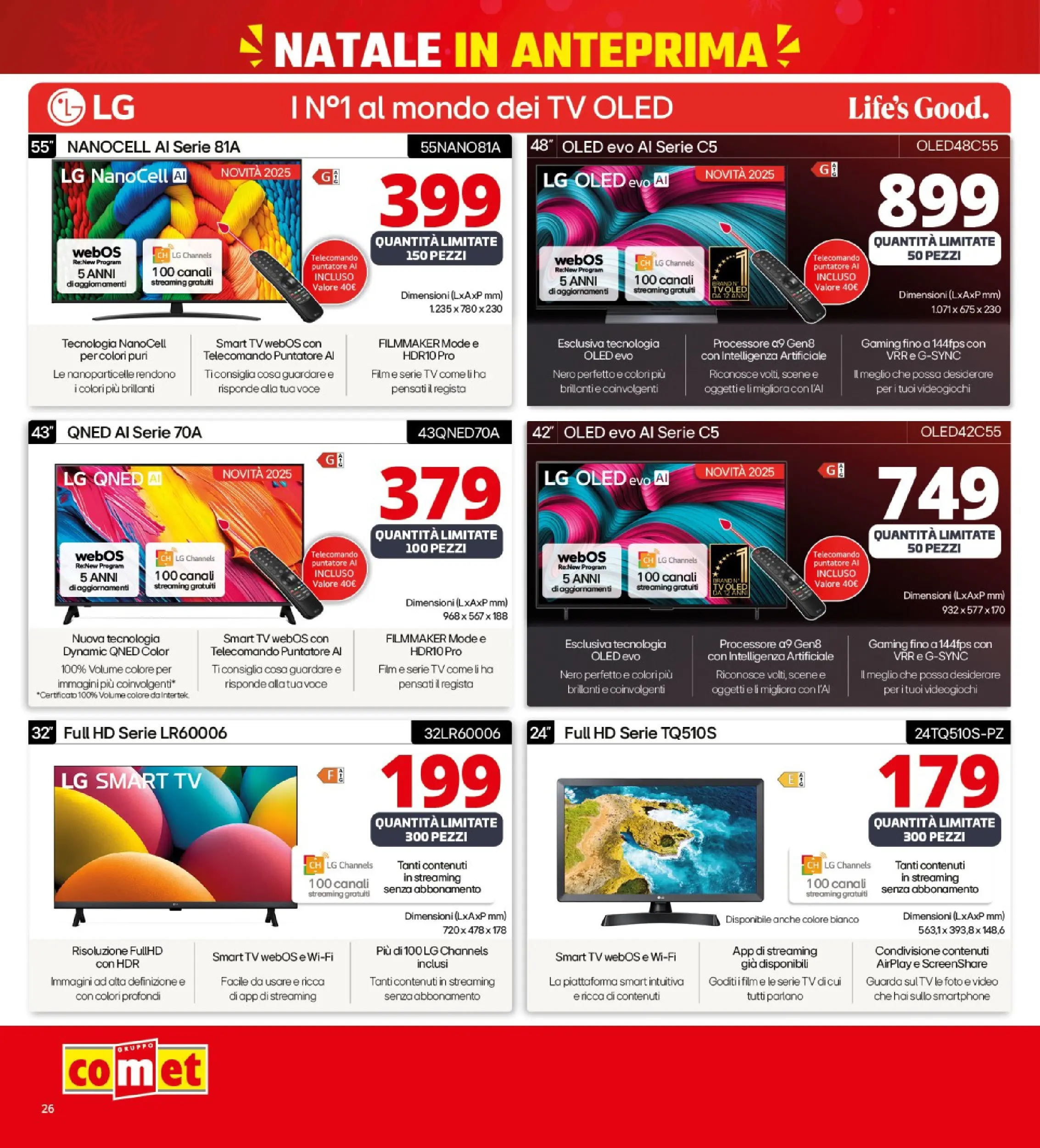 Nuovo Comet - Anteprima Natale da Comet! dal 02/12/2025 > offerte anteprima 🛍️ | Pagina: 26 | Prodotti: smart TV, Smartphone, TV, Video