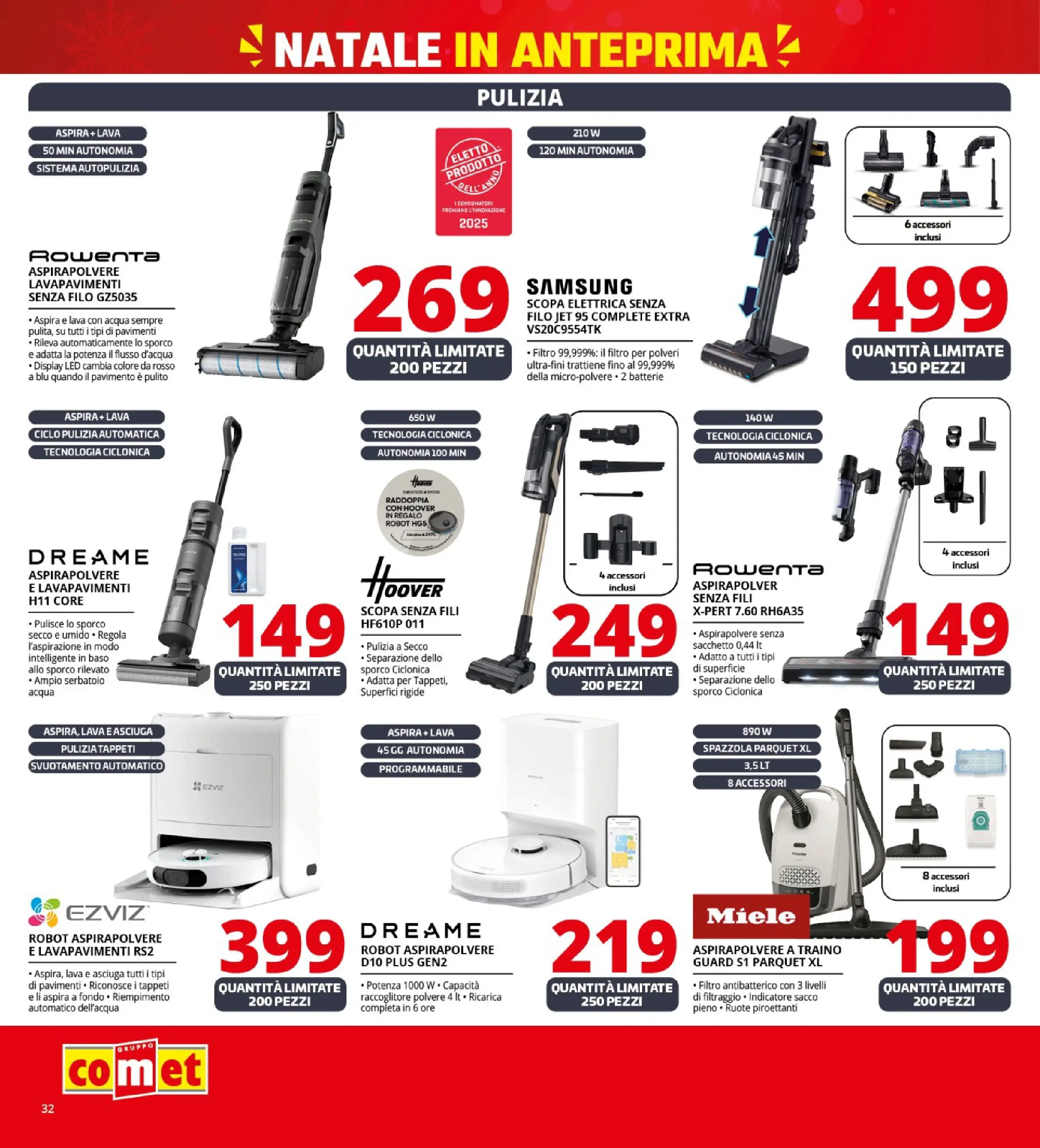 Nuovo Comet - Anteprima Natale da Comet! dal 02/12/2025 > offerte anteprima 🛍️ | Pagina: 32 | Prodotti: Robot aspirapolvere, Acqua, Scopa, Robot