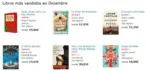 Libros más vendidos en Diciembre