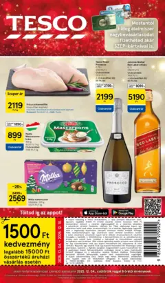 Tesco Hipermarket - Akciós újság  - amely érvényes a következő dátumtól: 04.12.2025