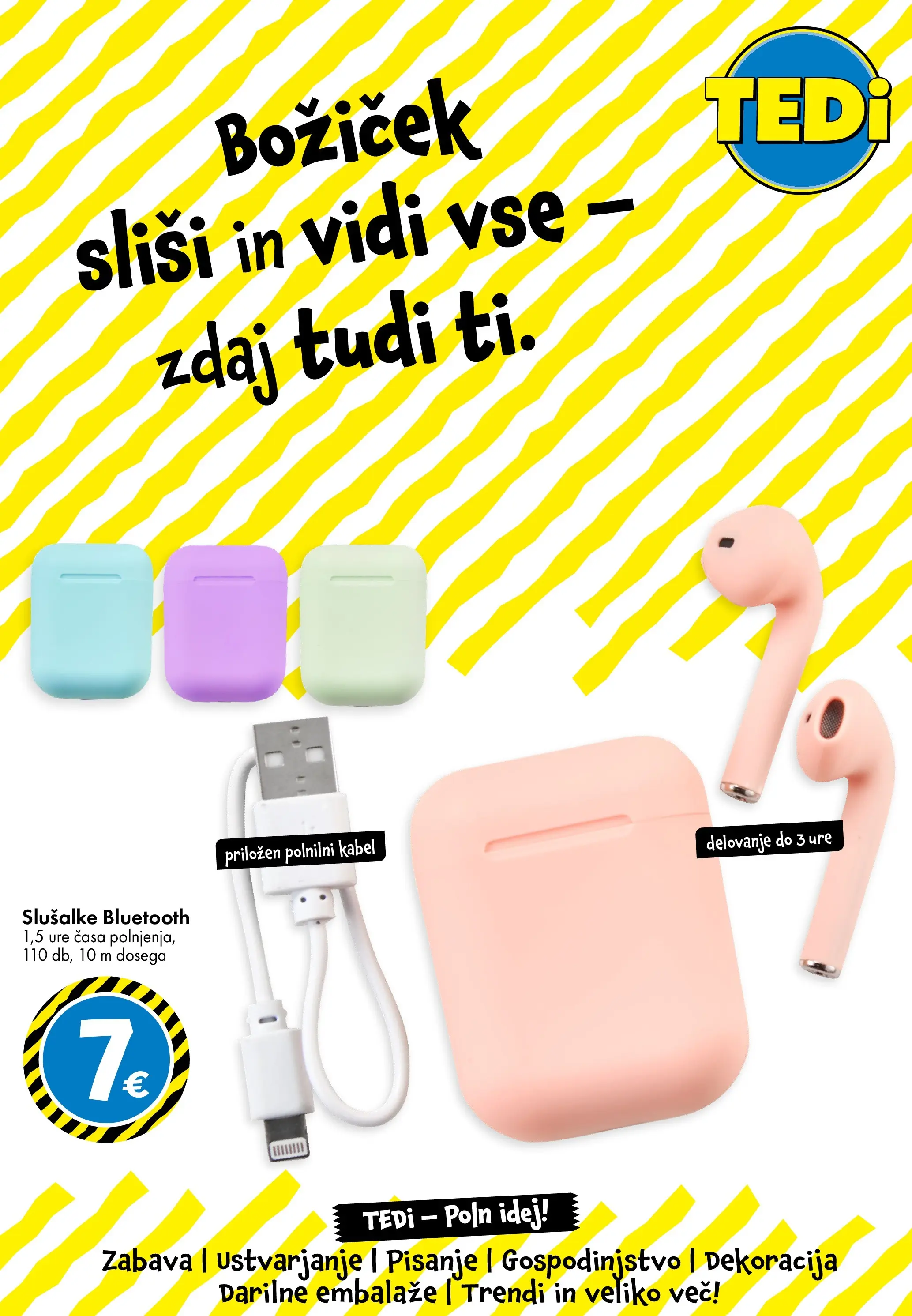 TEDi - TEDi - Poln idej veljaven od 04.12.2025 | Stran: 2 | Izdelki: Slusalke, Kabel