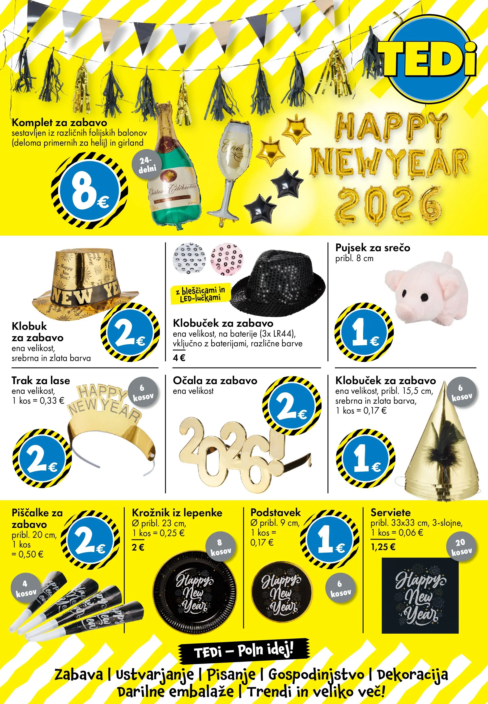 TEDi - TEDi - Poln idej veljaven od 04.12.2025 | Stran: 4 | Izdelki: Baterije, Barva, Klobuk, Ocala