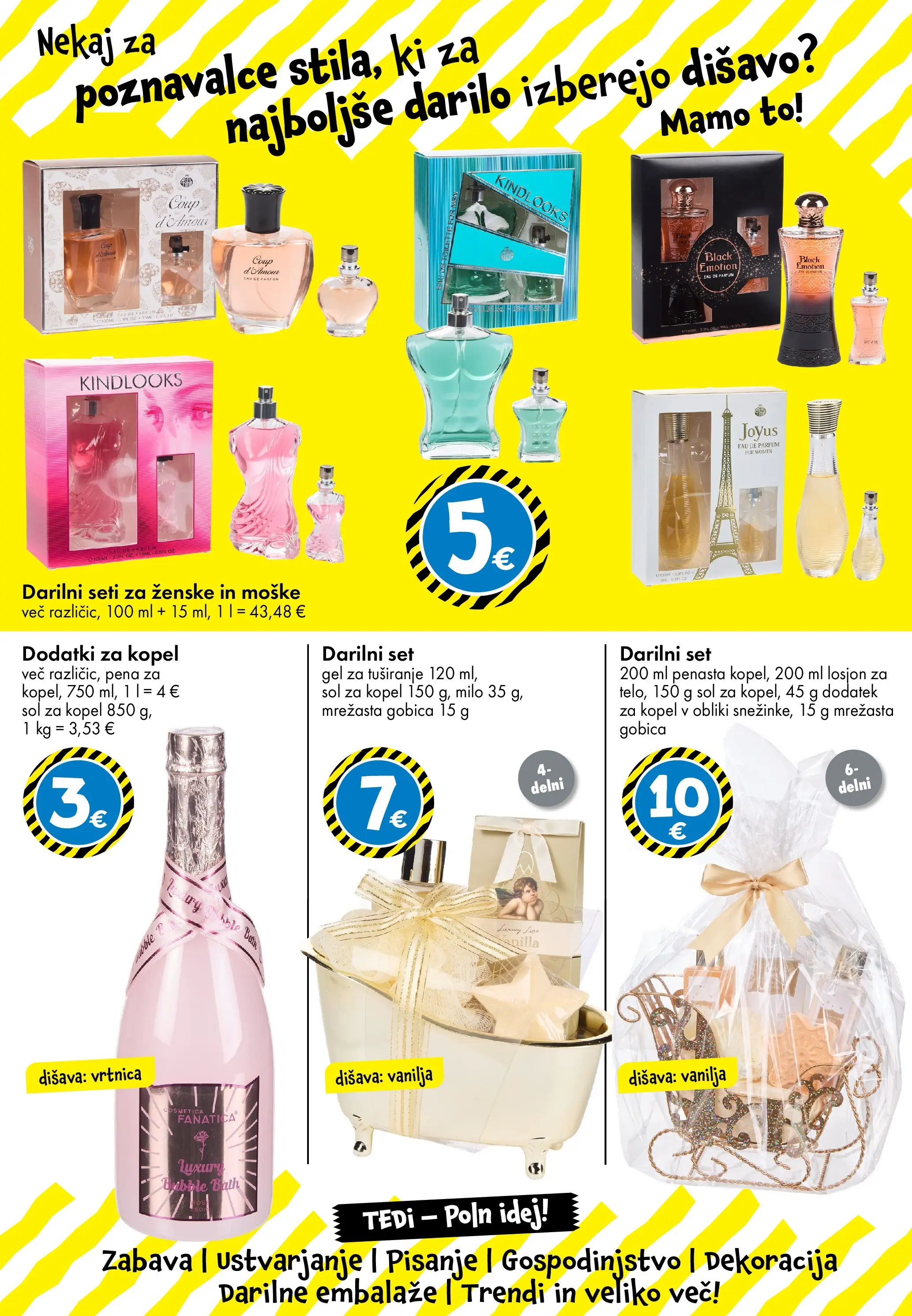 TEDi - TEDi - Poln idej veljaven od 04.12.2025 | Stran: 21 | Izdelki: Kopel, Gobica, Milo, Gel za tusiranje